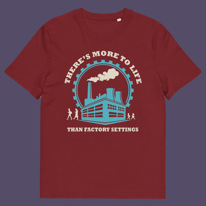 Burgundy t-shirt. This self confidence t shirt promotes thinking outside the box. When schooling ends, education truly begins. Don't settle for state approved enlightenment, there's a whole world out there !! This design carries a message of personal growth and independent thinking. Only the dead stop learning. Made from 100% organic ring-spun cotton, this self worth t shirt is unisex, high quality, super comfy, and best of all, eco-friendly.