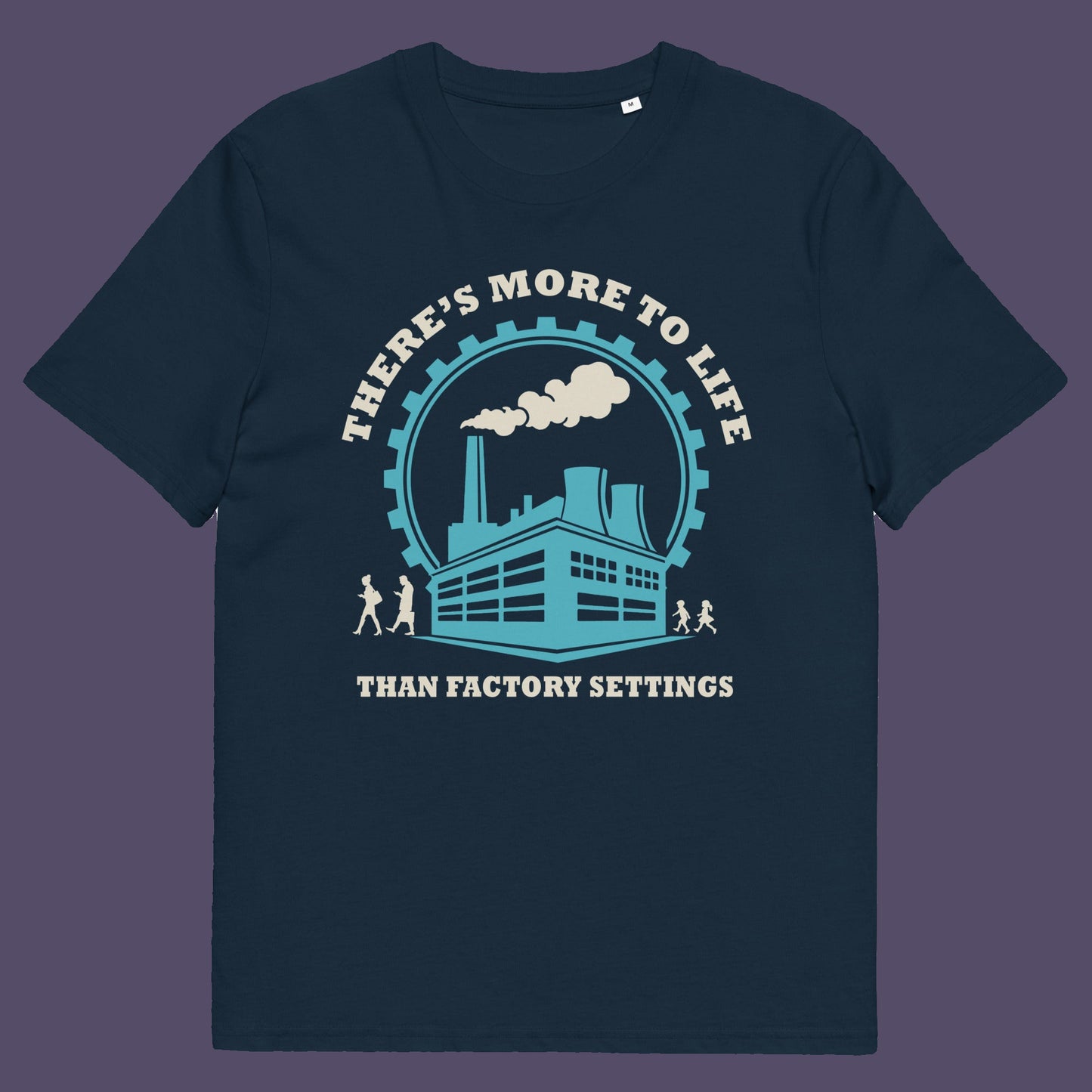 French navy t-shirt. This self confidence t shirt promotes thinking outside the box. When schooling ends, education truly begins. Don't settle for state approved enlightenment, there's a whole world out there !! This design carries a message of personal growth and independent thinking. Only the dead stop learning. Made from 100% organic ring-spun cotton, this self worth t shirt is unisex, high quality, super comfy, and best of all, eco-friendly.