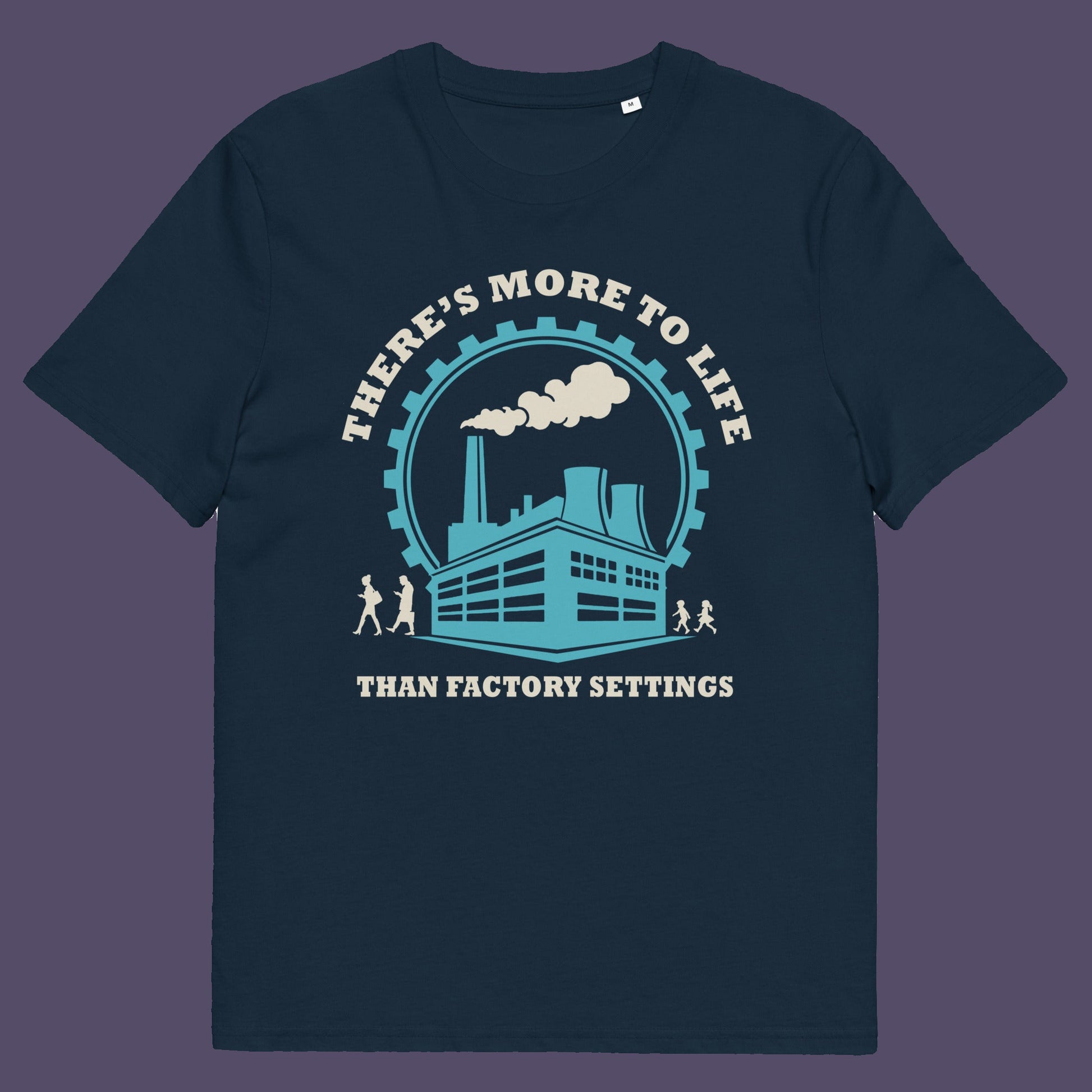 French navy t-shirt. This self confidence t shirt promotes thinking outside the box. When schooling ends, education truly begins. Don't settle for state approved enlightenment, there's a whole world out there !! This design carries a message of personal growth and independent thinking. Only the dead stop learning. Made from 100% organic ring-spun cotton, this self worth t shirt is unisex, high quality, super comfy, and best of all, eco-friendly.