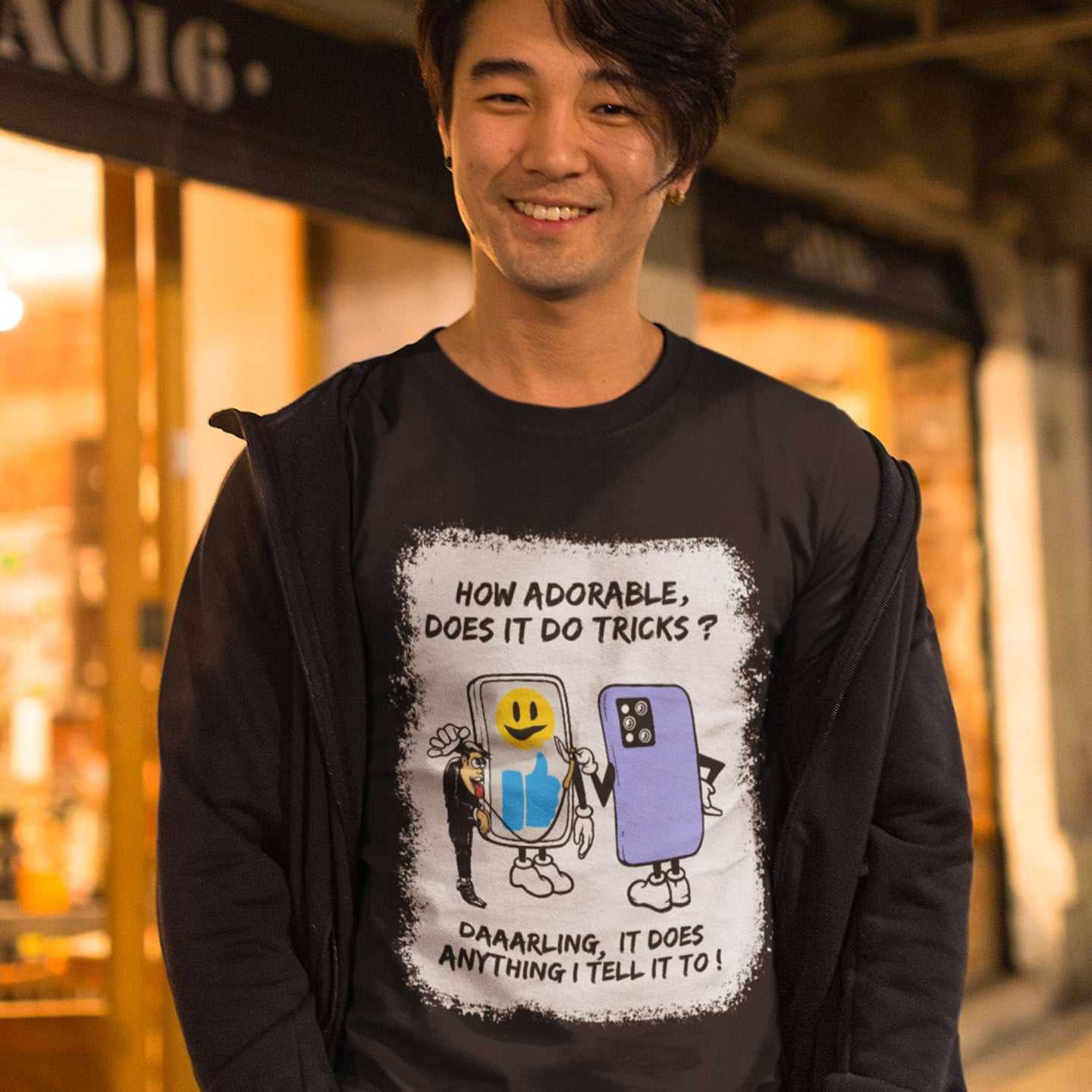 Some times you have to wonder who owns who. A twisted reflection of what's really go on in some cases. Made from 100% organic ring-spun cotton, this unisex t-shirt is a total must-have. It's high-quality, super comfy, and best of all—eco-friendly.
