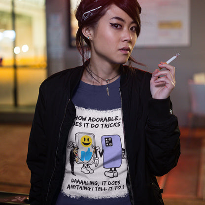Some times you have to wonder who owns who. A twisted reflection of what's really go on in some cases. Made from 100% organic ring-spun cotton, this unisex t-shirt is a total must-have. It's high-quality, super comfy, and best of all—eco-friendly.