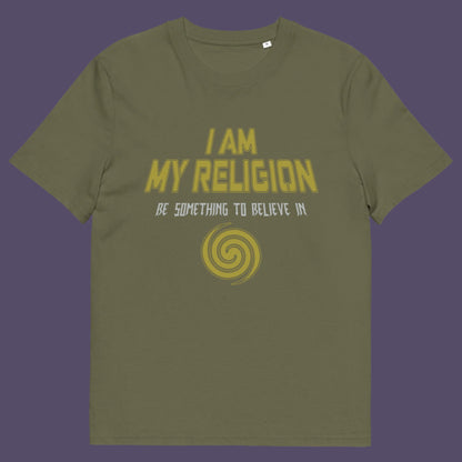 Khaki t-shirt. A self worth t shirt design for the self assured. If you think it's best to believe in something workable then be something you can believe in. Help create social awareness of self respect. Made from 100% organic ring-spun cotton, this self worth t shirt is unisex, high-quality, super comfy, and best of all, eco-friendly.