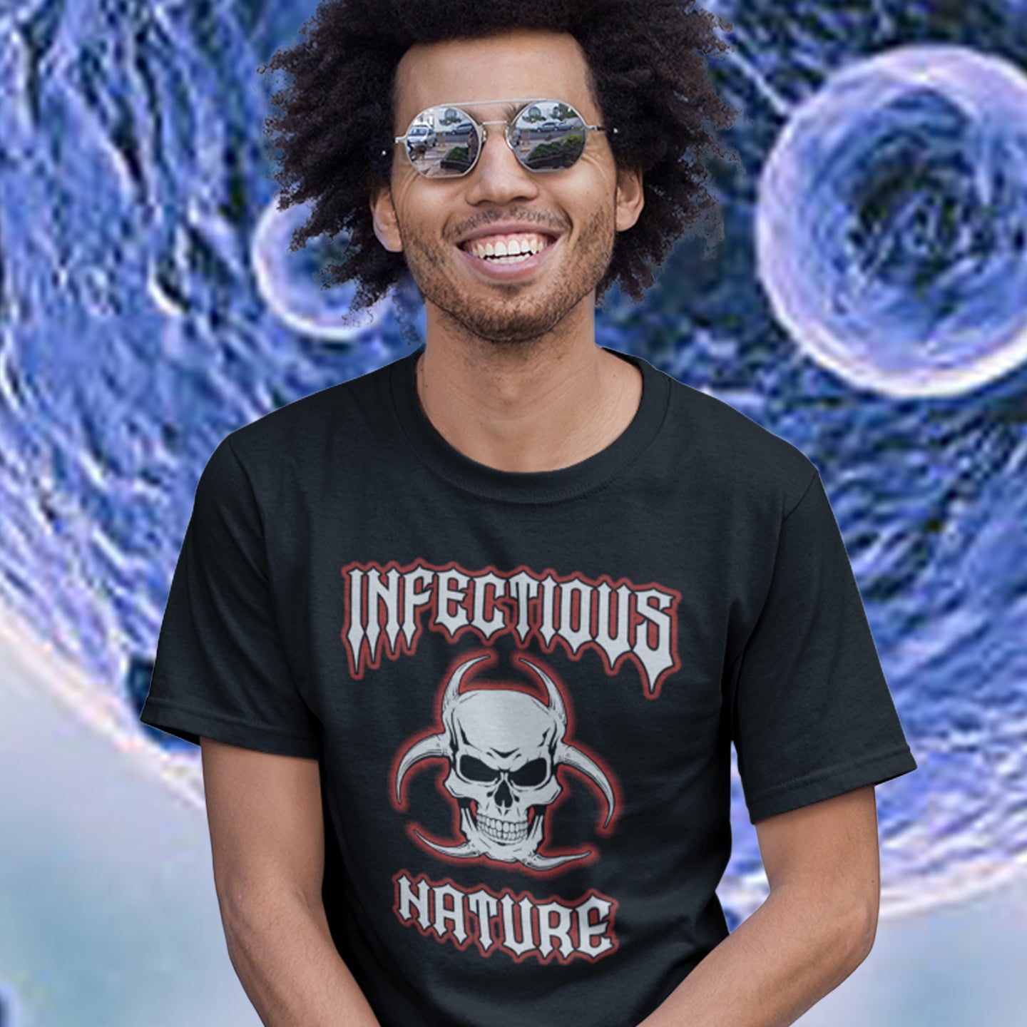 All humans seem to be infectious by nature. Made from 100% organic ring-spun cotton, this unisex t-shirt is a total must-have. It's high-quality, super comfy, and best of all—eco-friendly.