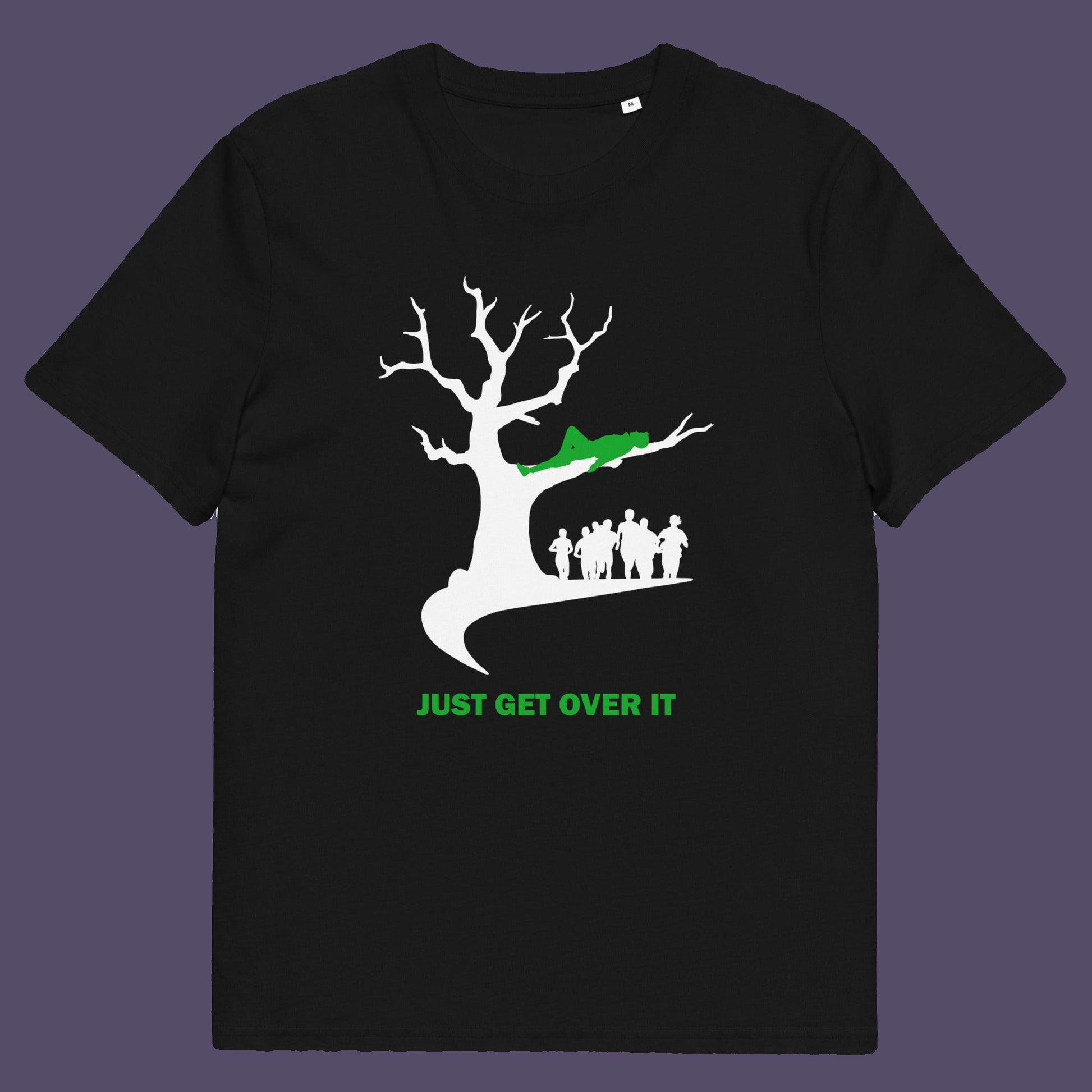 Black t-shirt. This sarcastic motivational t-shirt design is for everyone who doesn't need a motivational one liner to find their pace of life. Made from 100% organic ring-spun cotton, this underground stencil art t-shirt is unisex, high-quality, super comfy, and best of all, eco-friendly.