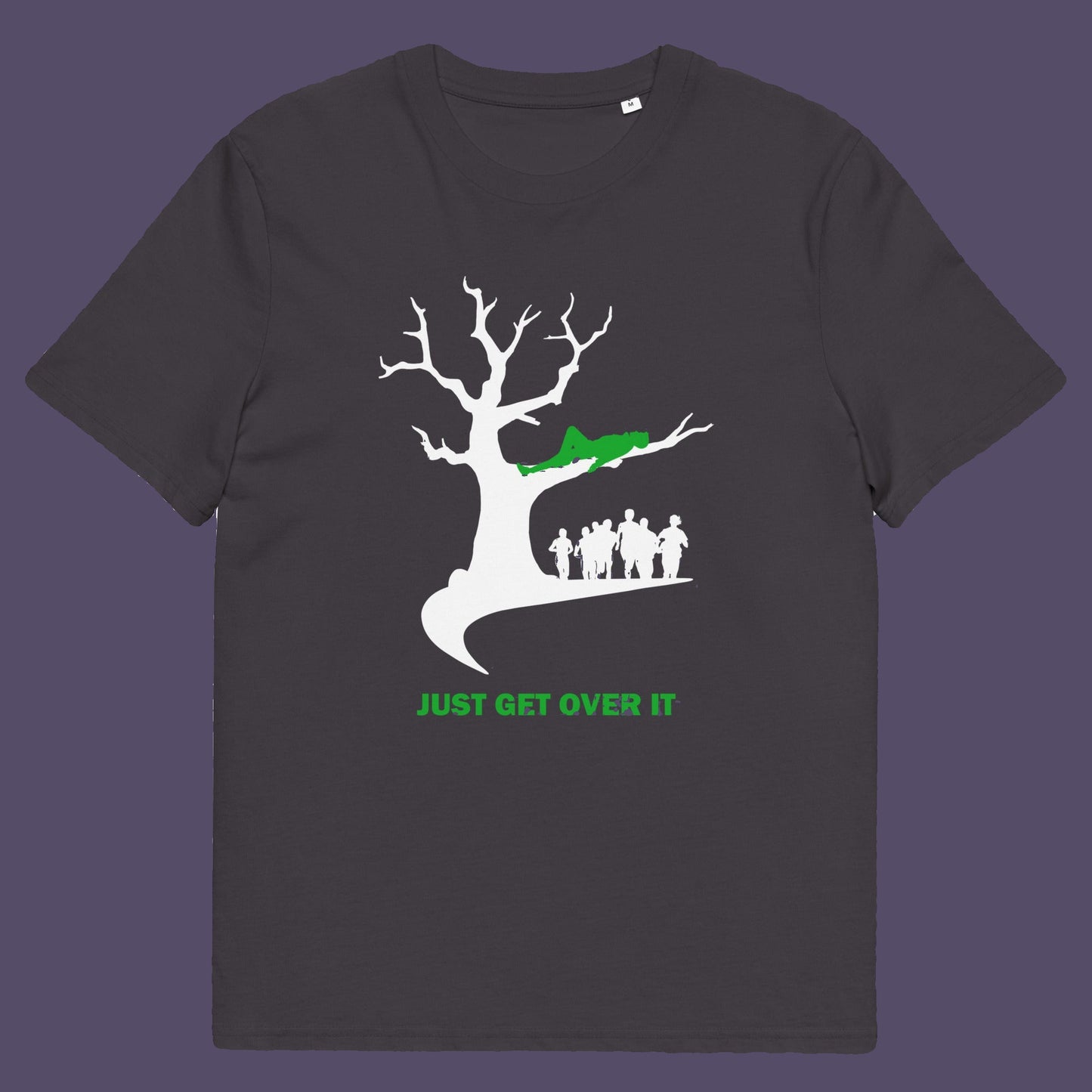 Anthracite t-shirt. This sarcastic slogan t shirt design is for everyone who doesn't need a motivational one liner to find their pace of life. Ideal for the laid back independent thinking individual. Made from 100% organic ring-spun cotton, this urban art t-shirt is unisex, high-quality, super comfy, and best of all, eco-friendly.