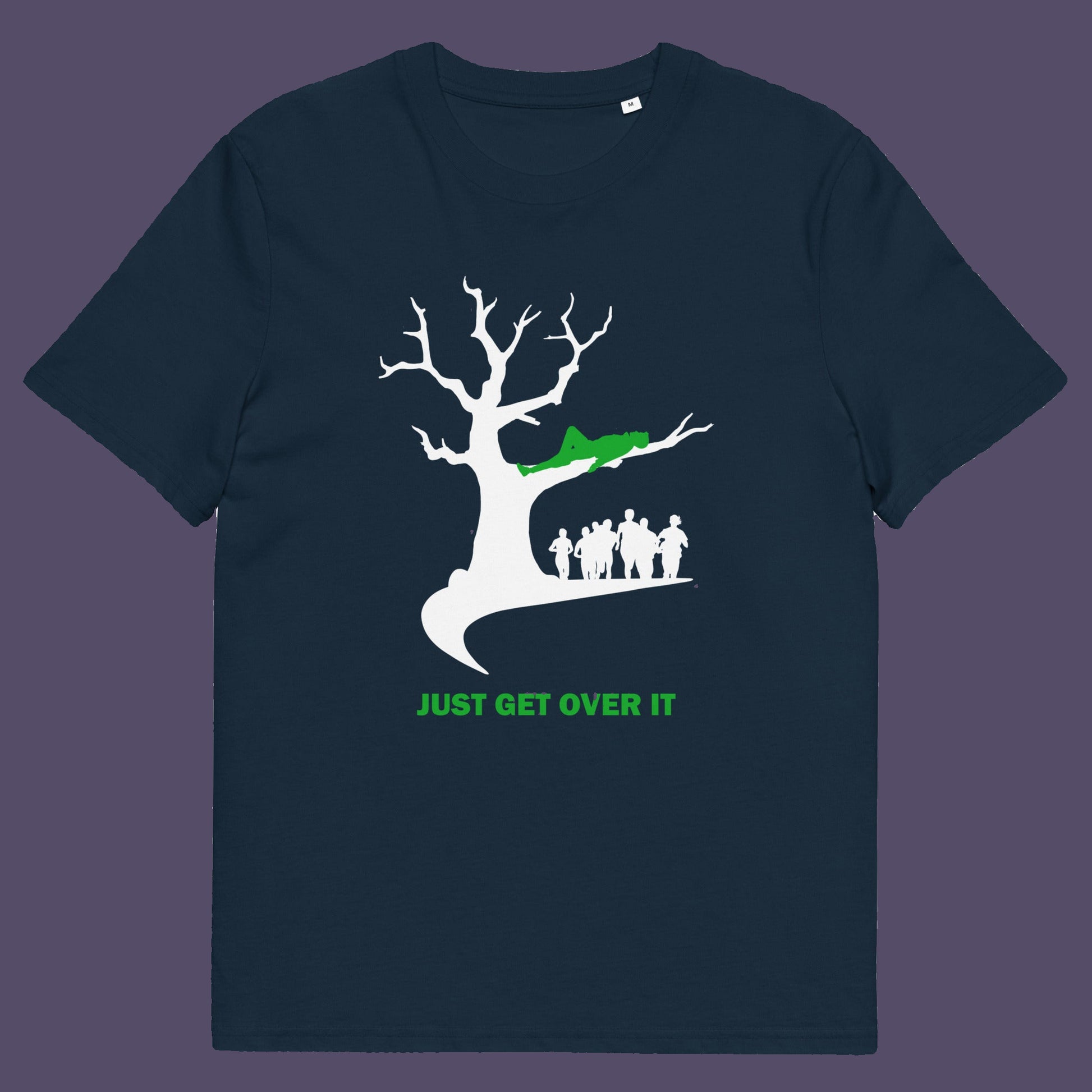 French navy t-shirt. This sarcastic slogan t shirt design is for everyone who doesn't need a motivational one liner to find their pace of life. Ideal for the laid back independent thinking individual. Made from 100% organic ring-spun cotton, this urban art t-shirt is unisex, high-quality, super comfy, and best of all, eco-friendly.