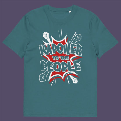 Stargazer t shirt. This anti government t shirt packs a punch with this humorous play on the slogan 'Power to the people', with a comic book twist. Support true democracy with this funny political message. Made from 100% organic ring-spun cotton, this unisex non conformist t shirt is a total must-have. It's high-quality, super comfy, and best of all, eco-friendly.