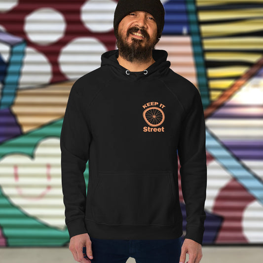 Save The Street, unisex, eco-friendly, street art hoodie