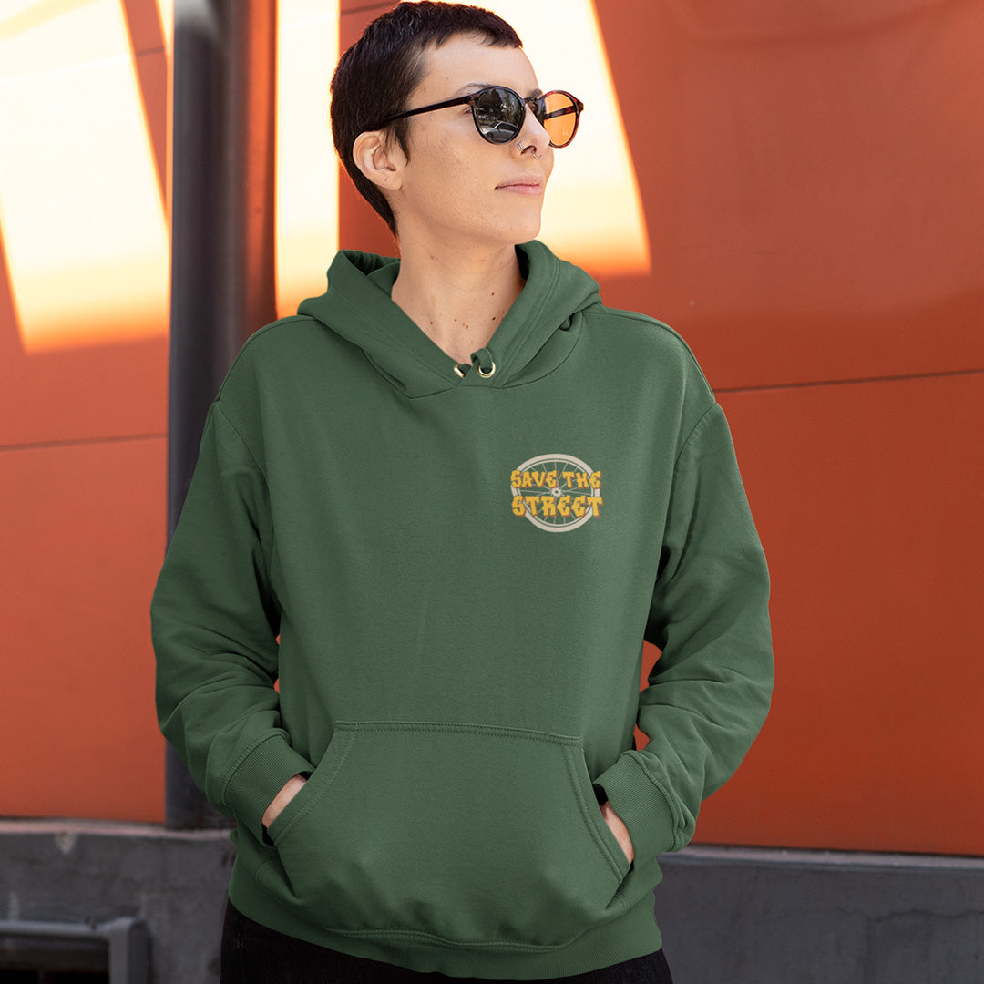 Save The Street, unisex, eco-friendly, street art hoodie