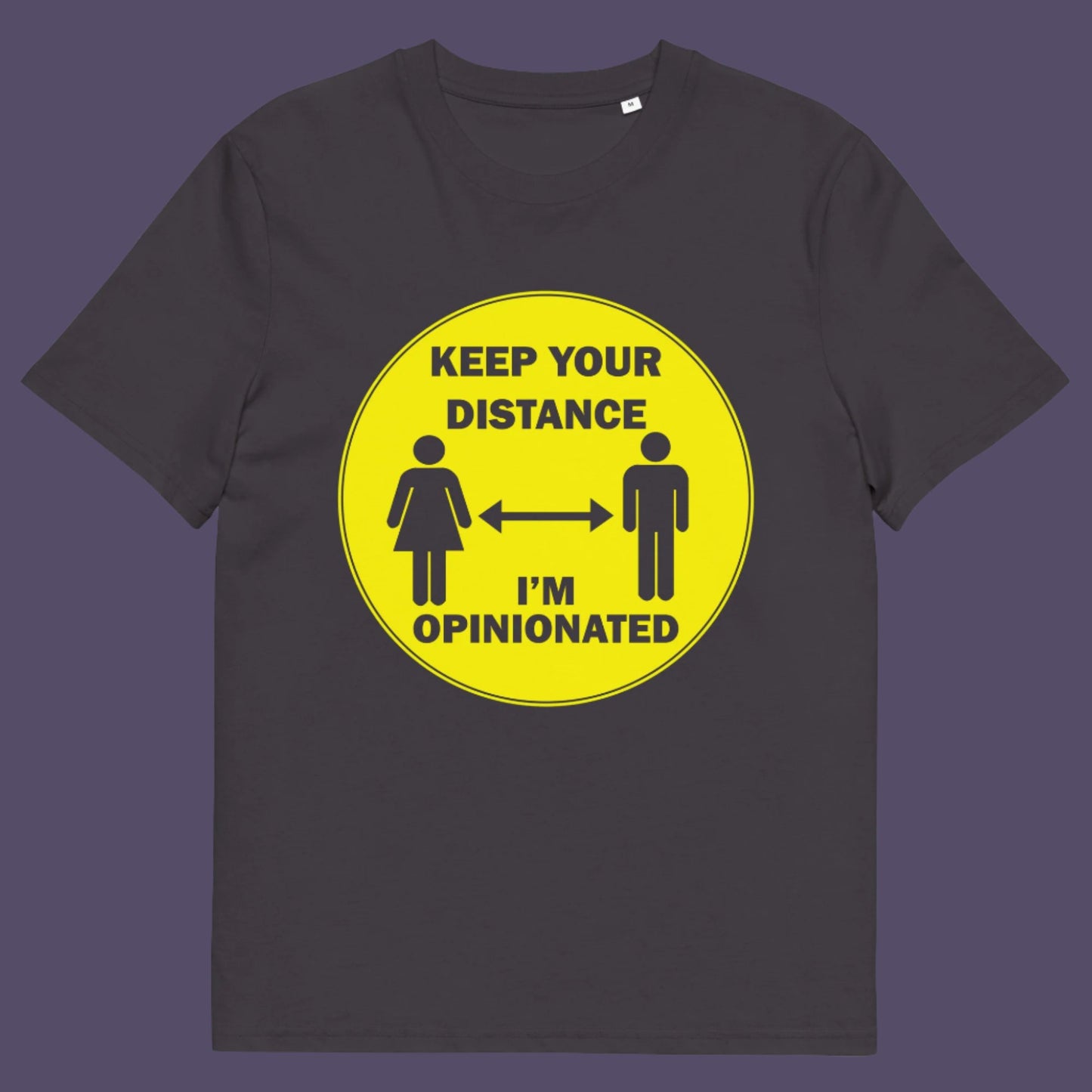 Anthracite t-shirt. This opinionated t shirt design is a warning to people who speak before they think. It's best to warn them before they try to treat you like a clone. Made from 100% organic ring-spun cotton, this urban art t shirt is unisex, high-quality, super comfy, and best of all, eco-friendly.