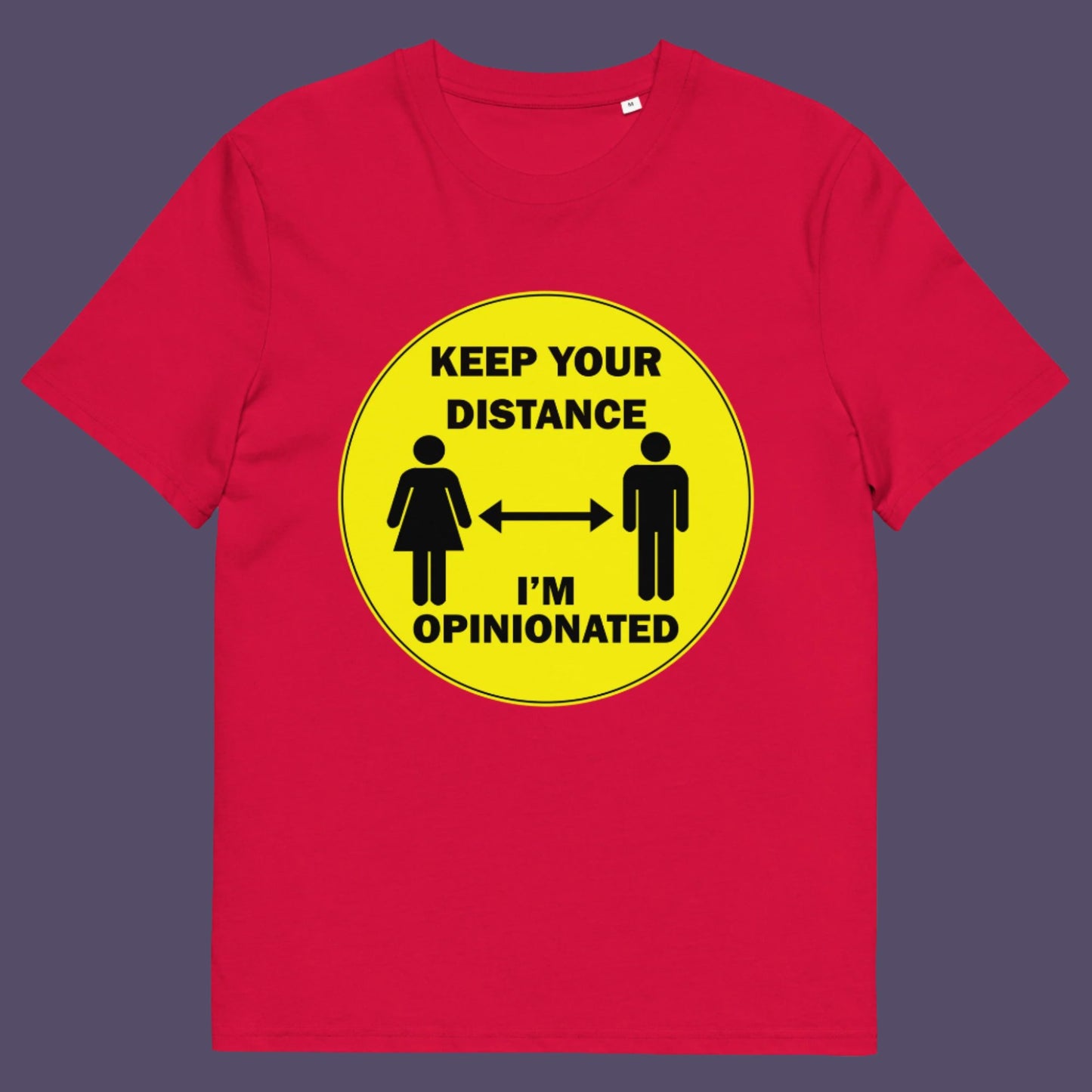 Red t-shirt. This opinionated t shirt design is a warning to people who speak before they think. It's best to warn them before they try to treat you like a clone. Made from 100% organic ring-spun cotton, this urban art t shirt is unisex, high-quality, super comfy, and best of all, eco-friendly.