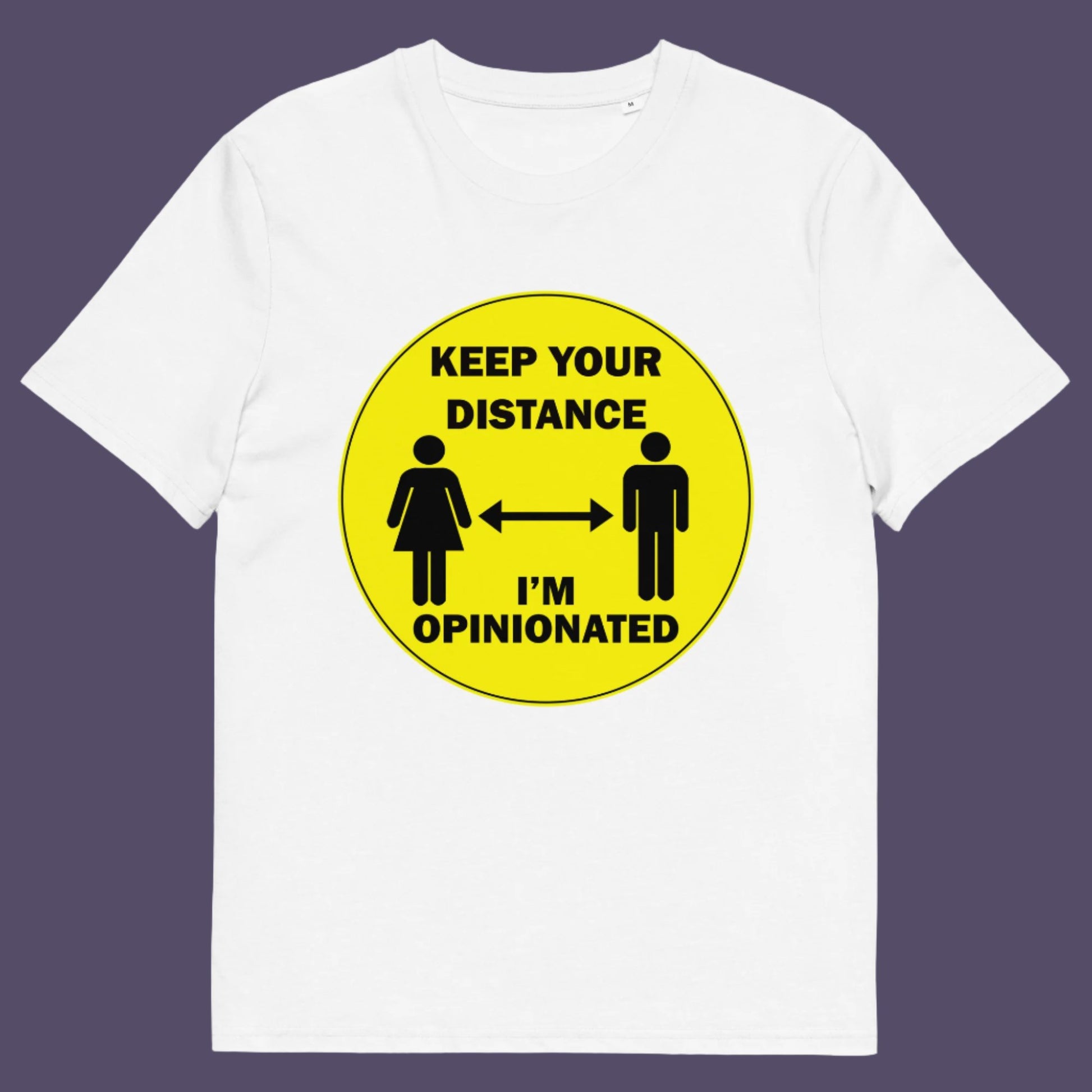 White t-shirt. This opinionated t shirt design is a warning to people who speak before they think. It's best to warn them before they try to treat you like a clone. Made from 100% organic ring-spun cotton, this urban art t shirt is unisex, high-quality, super comfy, and best of all, eco-friendly.