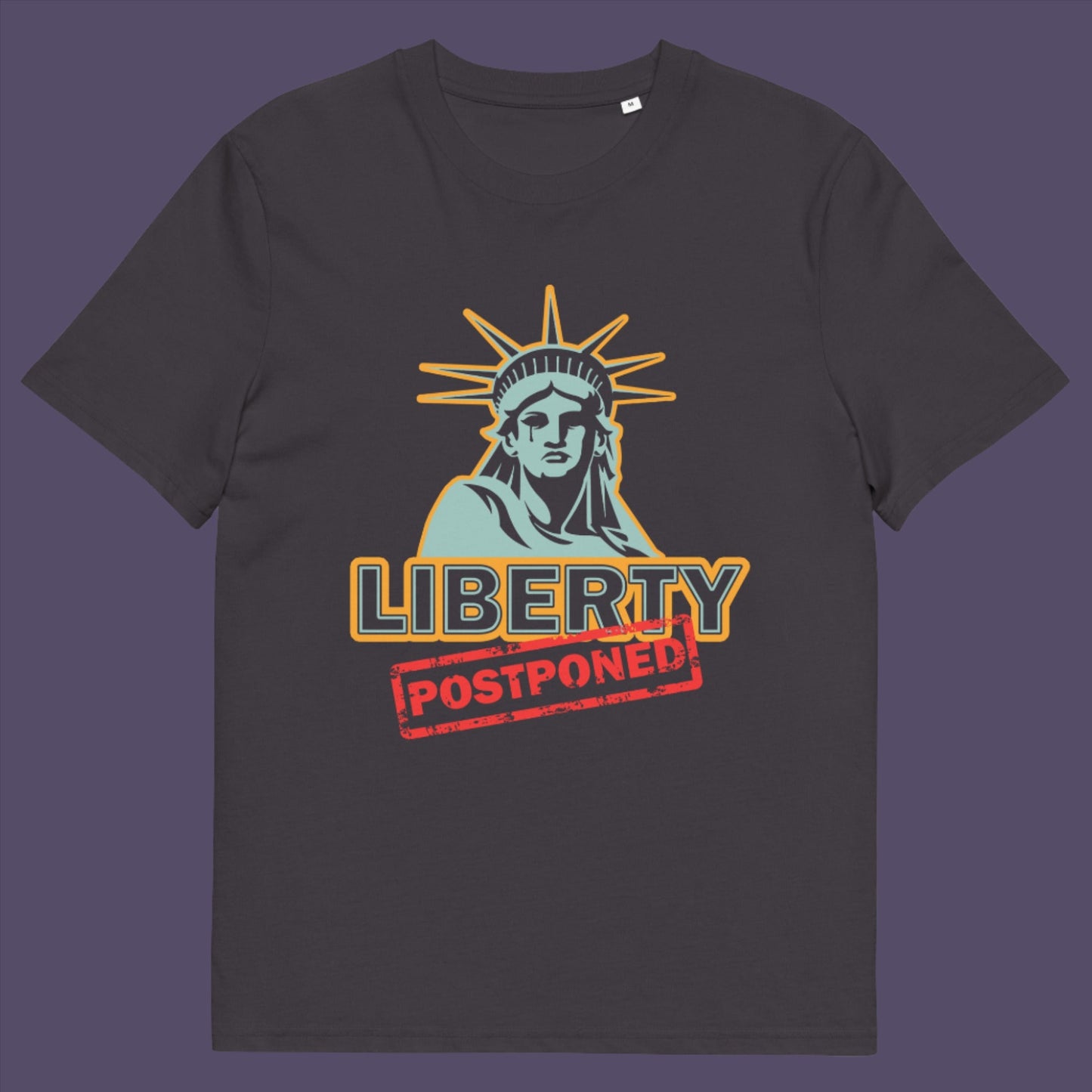 Anthracite t-shirt. A civil rights t shirt design based on the ever increasing paranoia and national security that continually supresses peoples civil liberties. Made from 100% organic ring-spun cotton, this human rights t shirt is unisex, high-quality, super comfy, and best of all, eco-friendly.