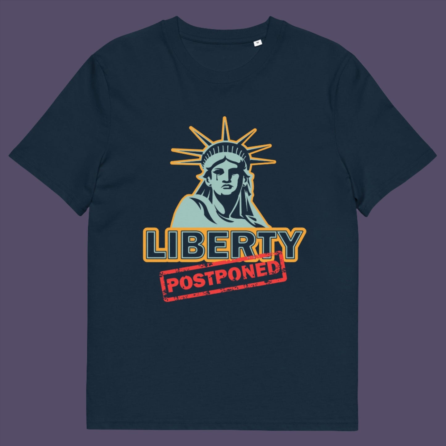 French navy t-shirt. A civil rights t shirt design based on the ever increasing paranoia and national security that continually supresses peoples civil liberties. Made from 100% organic ring-spun cotton, this human rights t shirt is unisex, high-quality, super comfy, and best of all, eco-friendly.