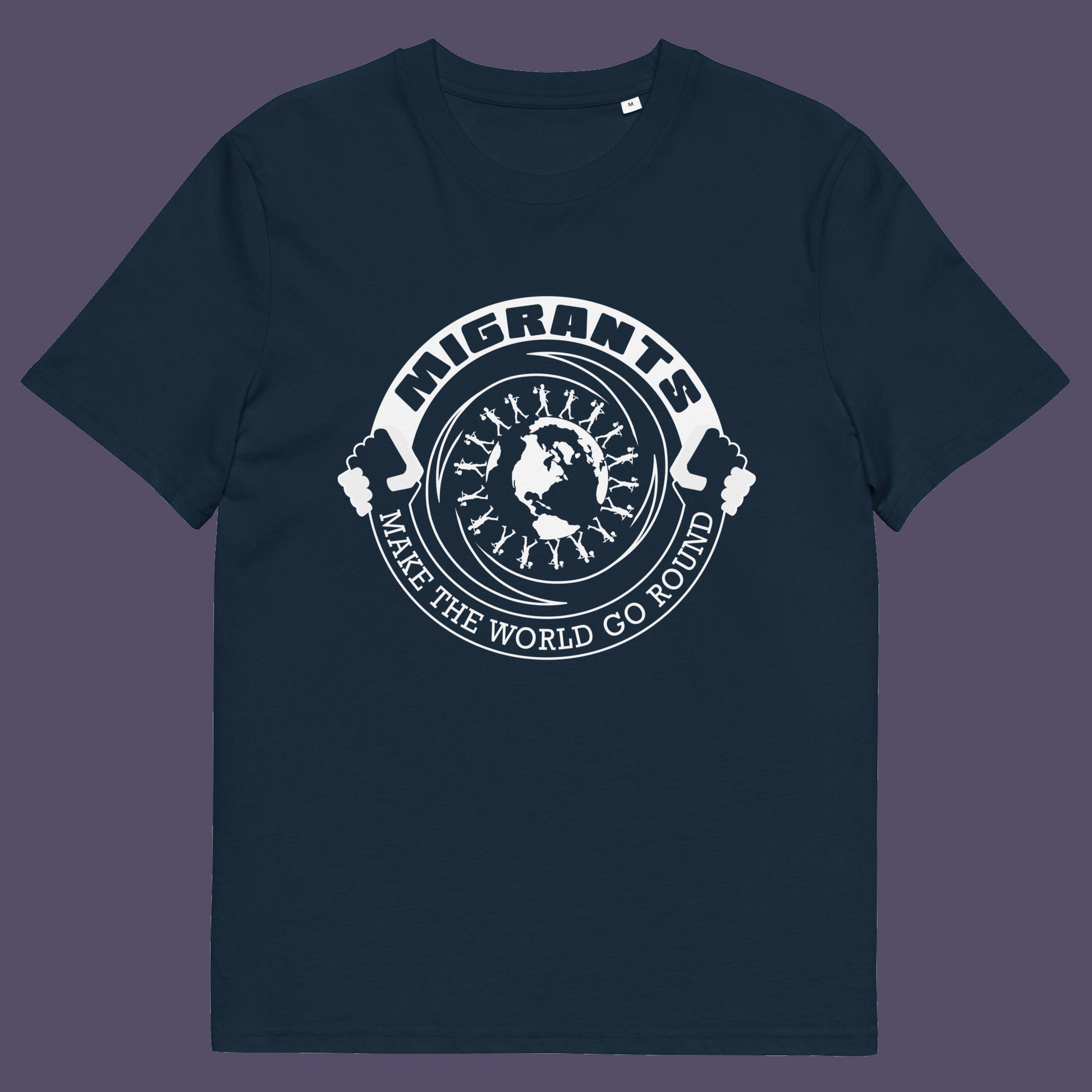 French nay t shirt. An anti racism t shirt showing support for migrants. If you believe that migrants help keep the gene pool fresh and encourage culture growth, or just believe there should be no borders, this migrant rights t shirt is for you. Made from 100% organic ring-spun cotton, this anti racism t shirt is unisex, high-quality, super comfy, and best of all, eco-friendly.