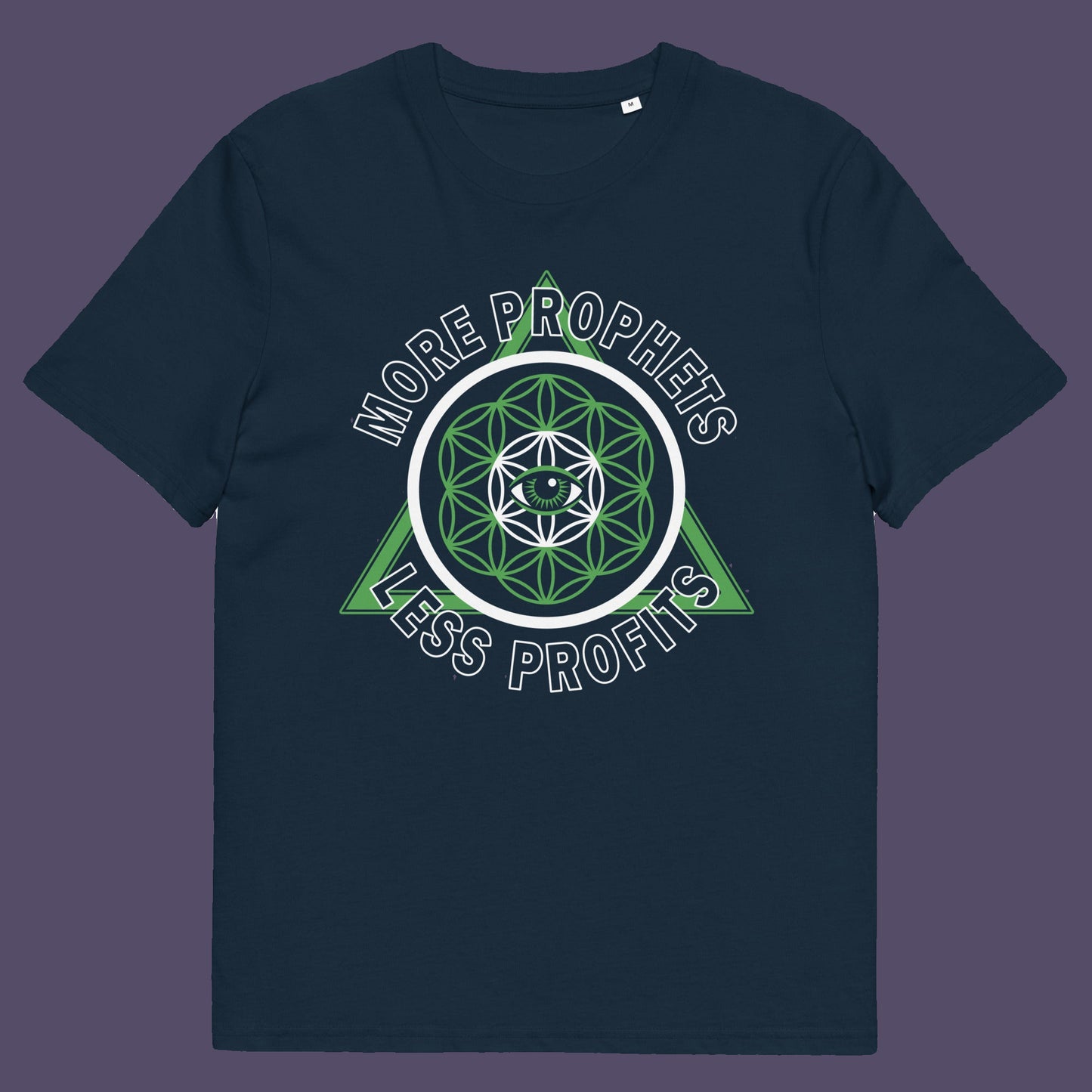 French navy t shirt. This anti capitalism t shirt suggests we are following the wrong kind of profit. Society will never advance as a whole through greed but could really benefit from some ethical guidance. Made from 100% organic ring-spun cotton, this anti capitalist t shirt is unisex, high quality, super comfy, and best of all, eco-friendly.
