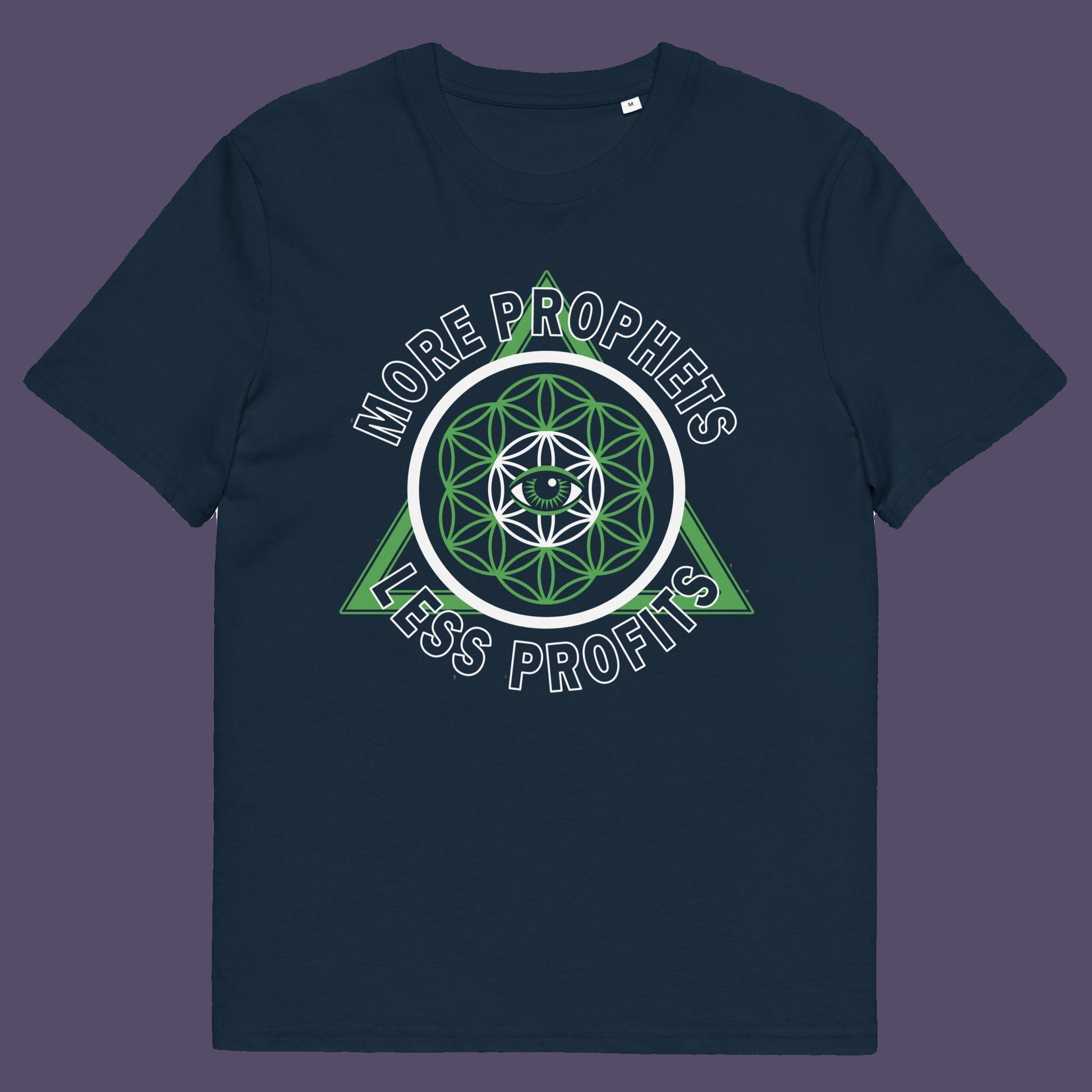 French navy t shirt. This anti capitalism t shirt suggests we are following the wrong kind of profit. Society will never advance as a whole through greed but could really benefit from some ethical guidance. Made from 100% organic ring-spun cotton, this anti capitalist t shirt is unisex, high quality, super comfy, and best of all, eco-friendly.