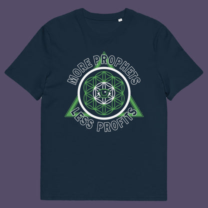 French navy t shirt. This anti capitalism t shirt suggests we are following the wrong kind of profit. Society will never advance as a whole through greed but could really benefit from some ethical guidance. Made from 100% organic ring-spun cotton, this anti capitalist t shirt is unisex, high quality, super comfy, and best of all, eco-friendly.