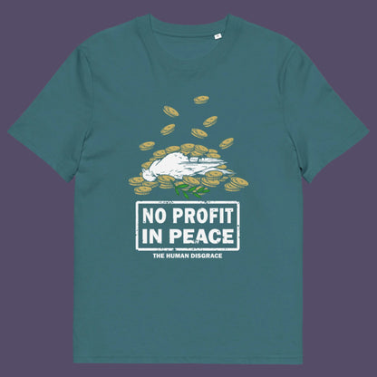 Stargazer t-shirt. An anti-war t-shirt exposing the true reason for war. A cynical view of why peace has never really been an option and what big business war has always been. Made from 100% organic ring-spun cotton, this political t-shirt is unisex, high-quality, super comfy, and best of all, eco-friendly.