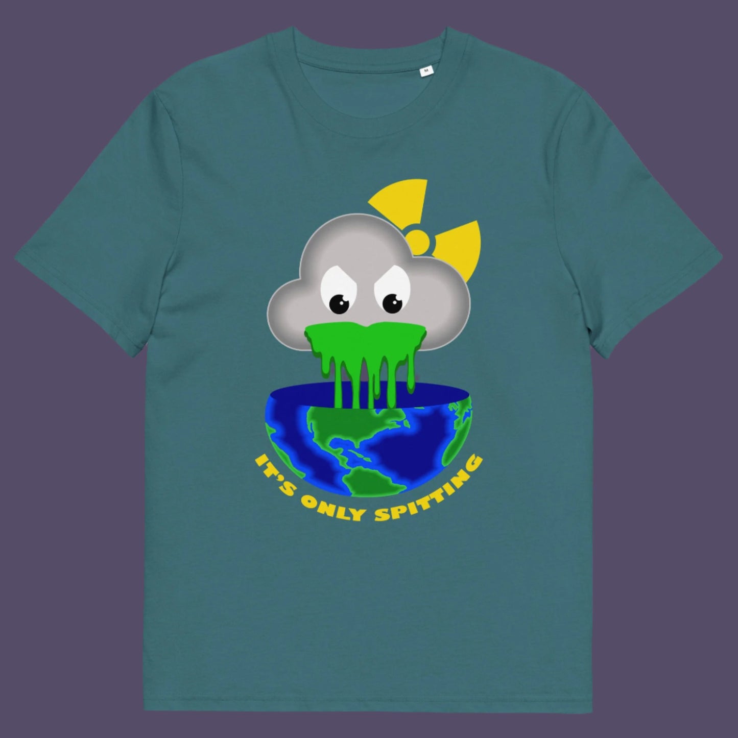 Stargazer t-shirt. A sarcastic climate awareness t-shirt. We can pretend we're not having a climate crisis but we'll pay for it later. This unique design is a dig at actionless optimism. Made from 100% organic ring-spun cotton, this environmental awareness t-shirt is unisex, high-quality, super comfy, and best of all, eco-friendly.