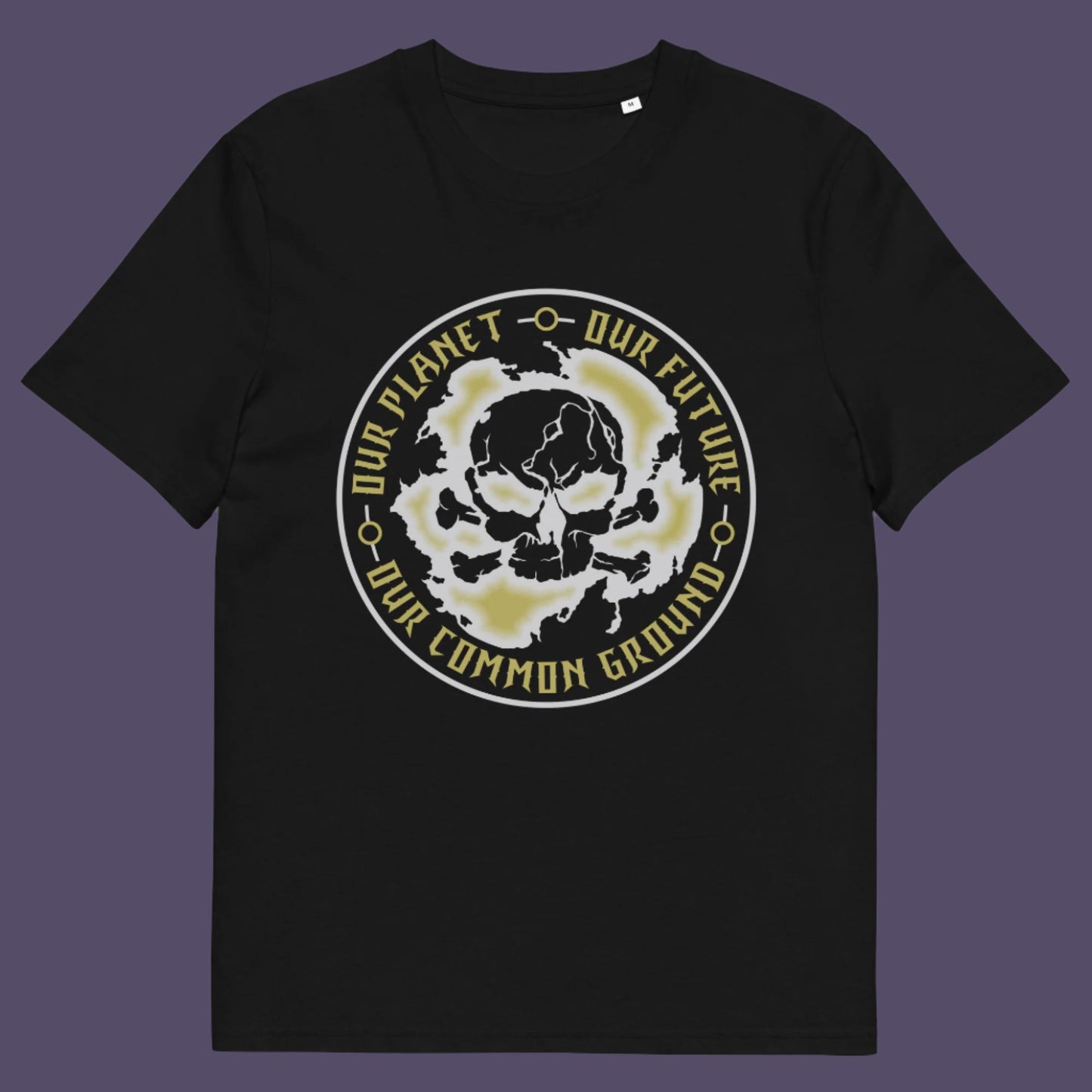 Black t-shirt. An environmental concern t-shirt for nature lovers who want to save the planet. Planet welfare should be something we can all agree on. Made from 100% organic ring-spun cotton, this climate concern t-shirt is unisex, high-quality, super comfy, and best of all, eco-friendly.