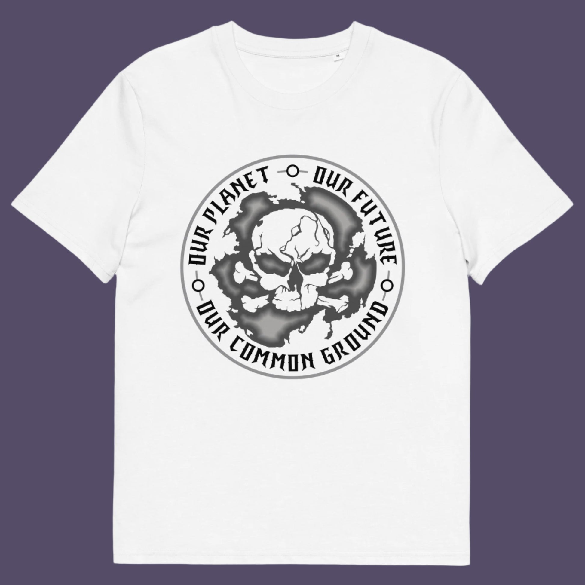 White t-shirt. An environmental concern t-shirt for nature lovers who want to save the planet. Planet welfare should be something we can all agree on. Made from 100% organic ring-spun cotton, this climate concern t-shirt is unisex, high-quality, super comfy, and best of all, eco-friendly.