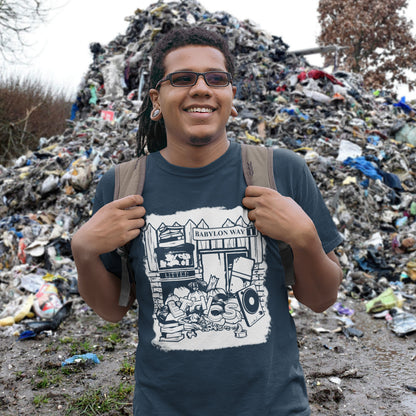 It's amazing what people throw out these days. It truly is Babylon Way. Made from 100% organic ring-spun cotton, this unisex t-shirt is a total must-have. It's high-quality, super comfy, and best of all—eco-friendly.