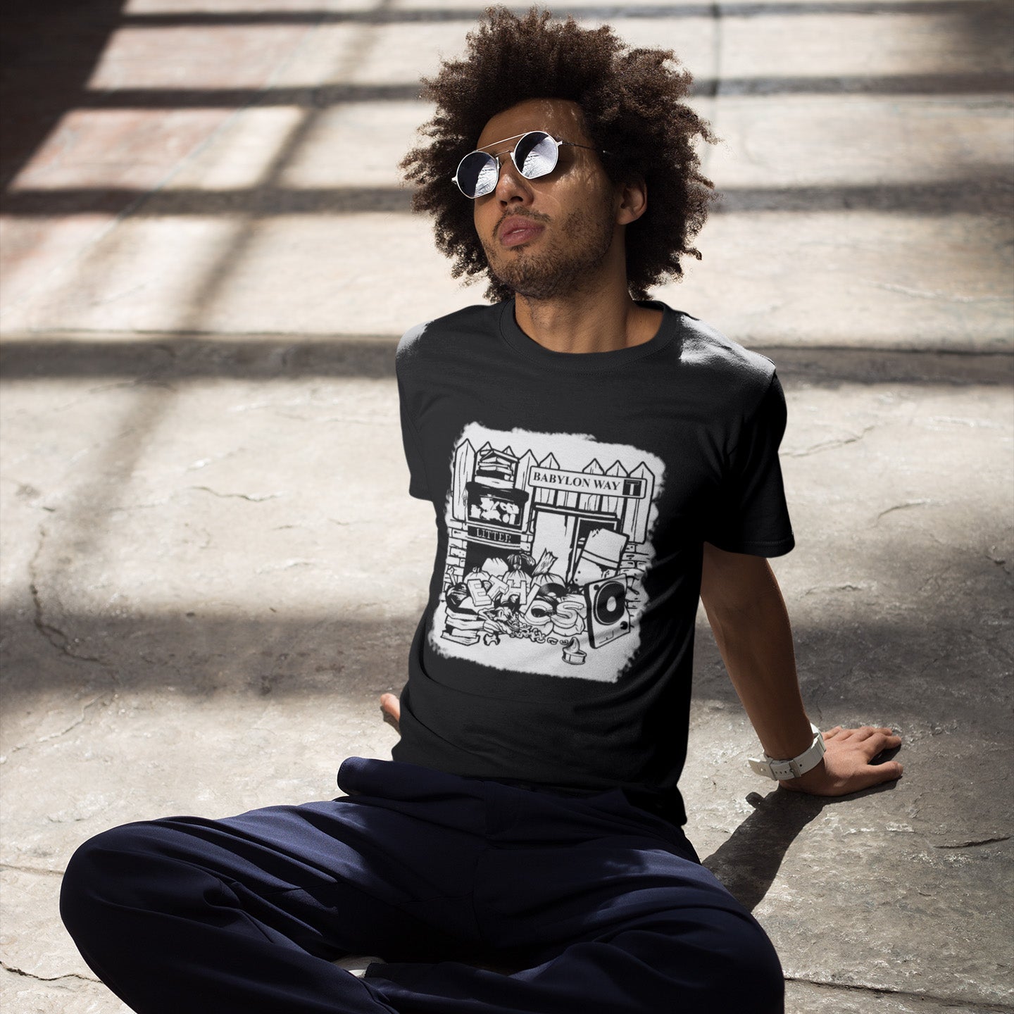 It's amazing what people throw out these days. It truly is Babylon Way. Made from 100% organic ring-spun cotton, this unisex t-shirt is a total must-have. It's high-quality, super comfy, and best of all—eco-friendly.