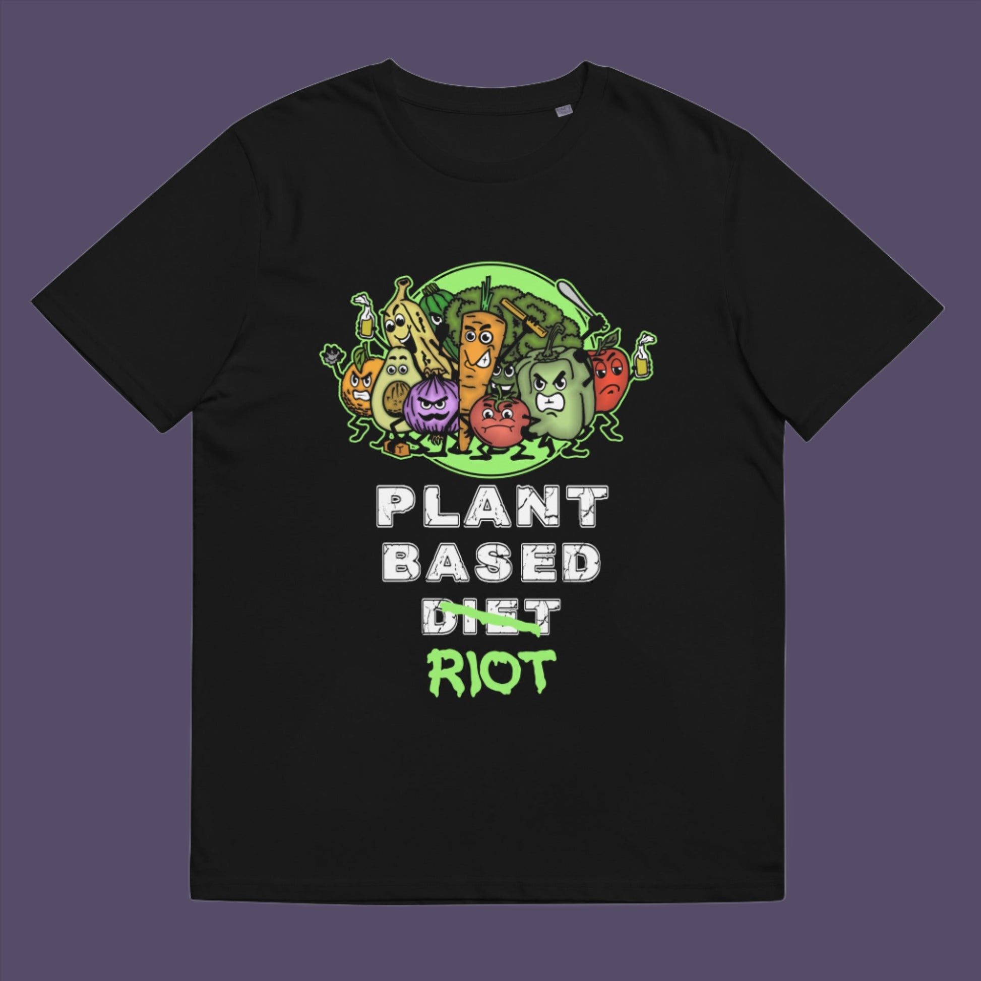 Black t-shirt. A funny plant based dairy free t shirt design to highlight the speed at which people seem to be embracing a plant based diet. Welcome to the revolution ! Made from 100% organic ring-spun cotton, this funny meat free t shirt is unisex, high-quality, super comfy, and best of all, eco-friendly.