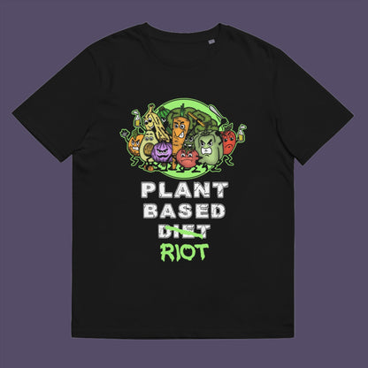 Black t-shirt. A funny plant based dairy free t shirt design to highlight the speed at which people seem to be embracing a plant based diet. Welcome to the revolution ! Made from 100% organic ring-spun cotton, this funny meat free t shirt is unisex, high-quality, super comfy, and best of all, eco-friendly.
