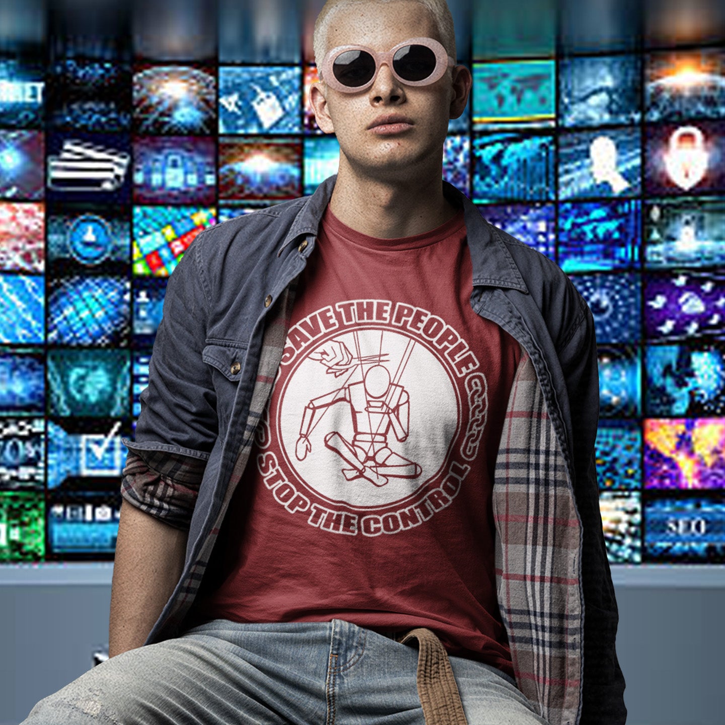A design to represent the need to primarily save the human race and stop the extinction of independent thought before we can save the planet, Whale, Panda etc ...Made from 100% organic ring-spun cotton, this unisex t-shirt is a total must-have. It's high-quality, super comfy, and best of all—eco-friendly.