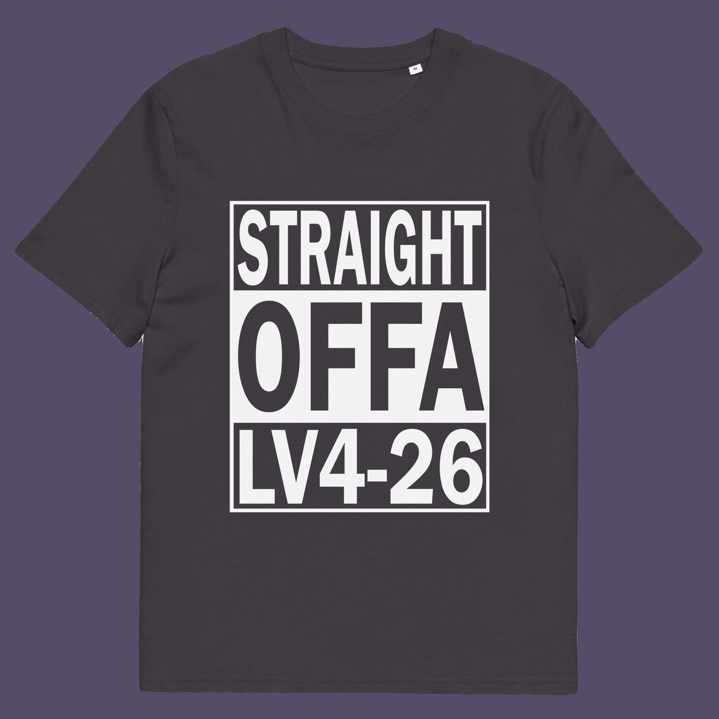 Anthracite t-shirt. This 'Alien' the movie t-shirt is subtle and loud at the same time' A design for fans of N.W.A and Alien movie lovers. Made from 100% organic ring-spun cotton, this witty sci-fi t-shirt is unisex, high-quality, super comfy, and best of all, eco-friendly.