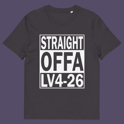 Anthracite t-shirt. This 'Alien' the movie t-shirt is subtle and loud at the same time' A design for fans of N.W.A and Alien movie lovers. Made from 100% organic ring-spun cotton, this witty sci-fi t-shirt is unisex, high-quality, super comfy, and best of all, eco-friendly.