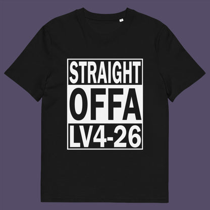 Black t-shirt. This 'Alien' the movie t-shirt is subtle and loud at the same time' A design for fans of N.W.A and Alien movie lovers. Made from 100% organic ring-spun cotton, this witty sci fi t-shirt is unisex, high-quality, super comfy, and best of all, eco-friendly.