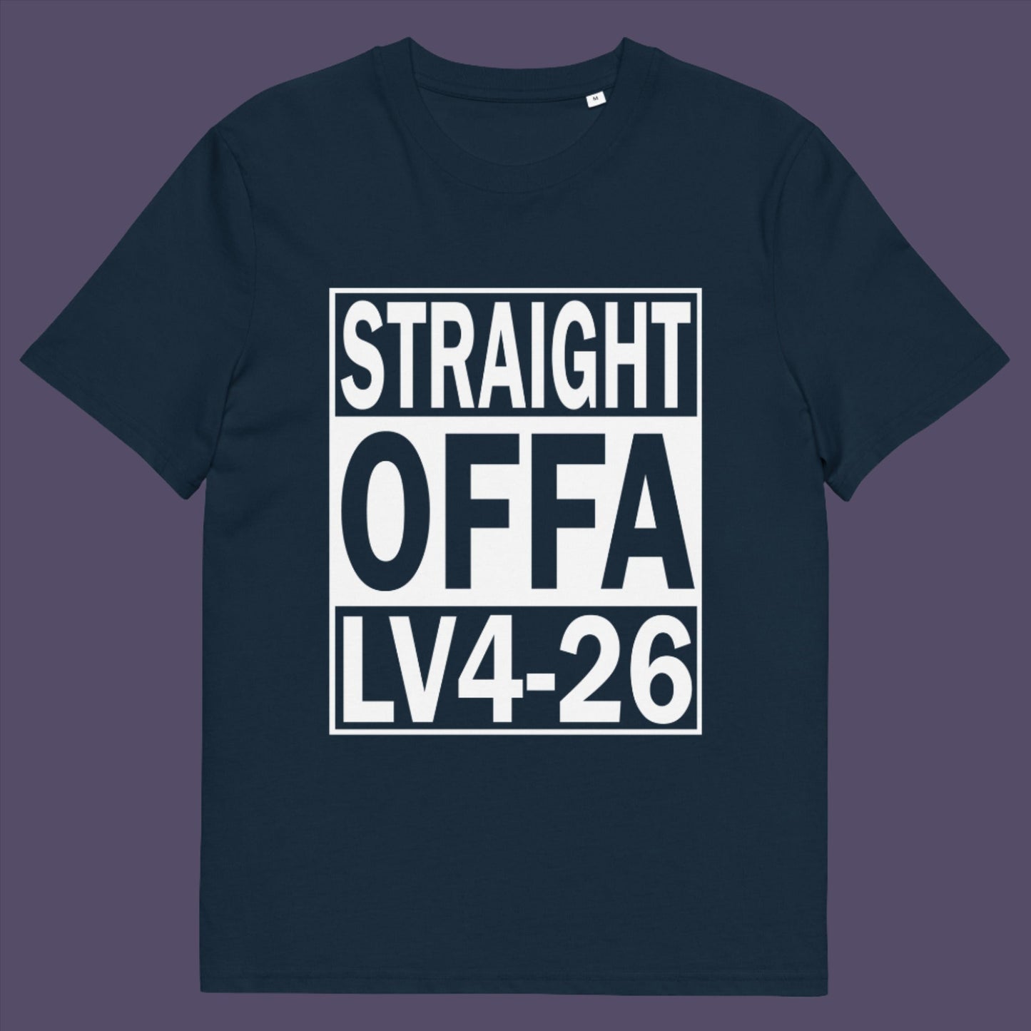 French navy t-shirt. This funny alien t shirt is subtle and loud at the same time. A design for fans of N.W.A and Alien movie lovers. Made from 100% organic ring-spun cotton, this cool sci fi t shirt is unisex, high quality, super comfy, and best of all, eco-friendly.