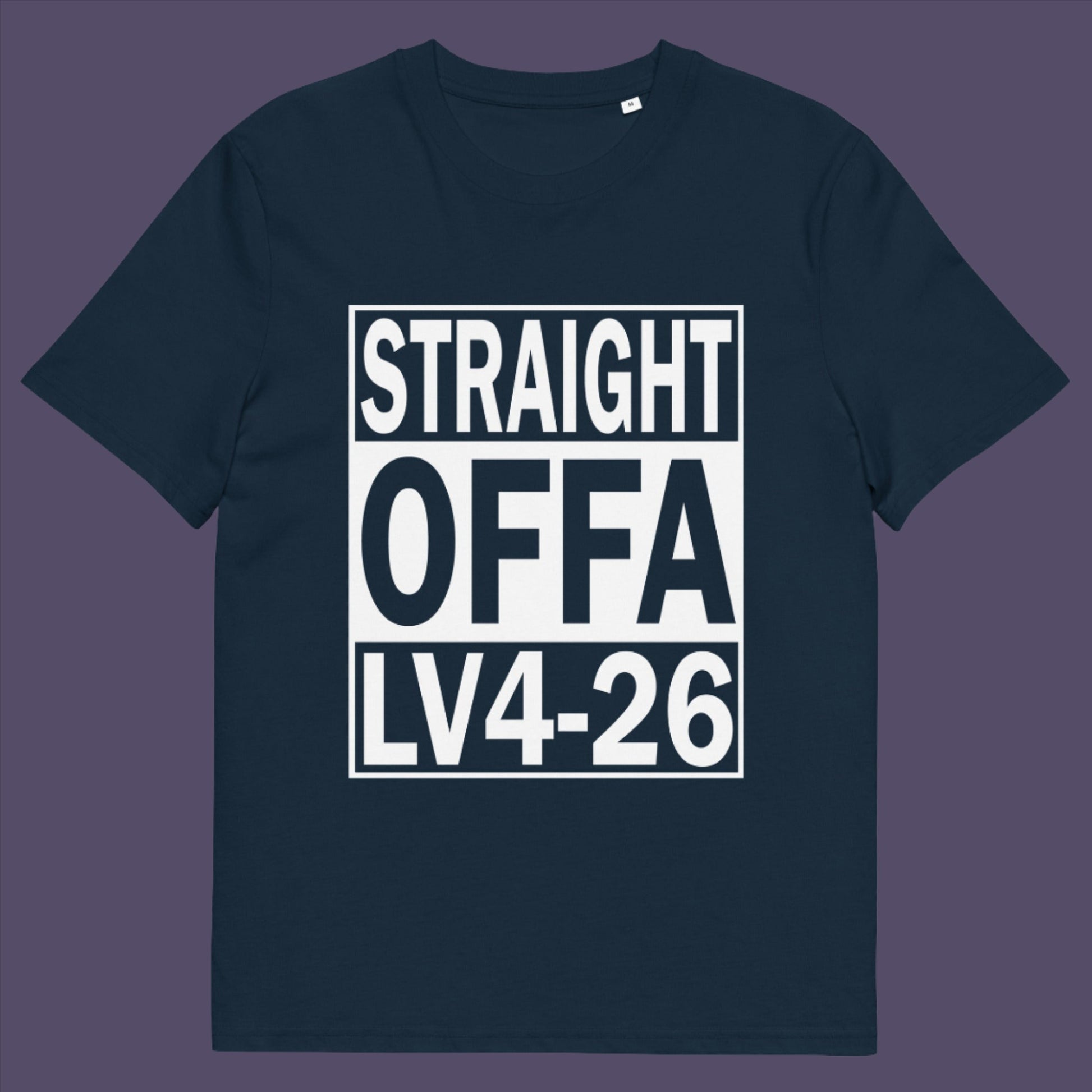 French navy t-shirt. This funny alien t shirt is subtle and loud at the same time. A design for fans of N.W.A and Alien movie lovers. Made from 100% organic ring-spun cotton, this cool sci fi t shirt is unisex, high quality, super comfy, and best of all, eco-friendly.