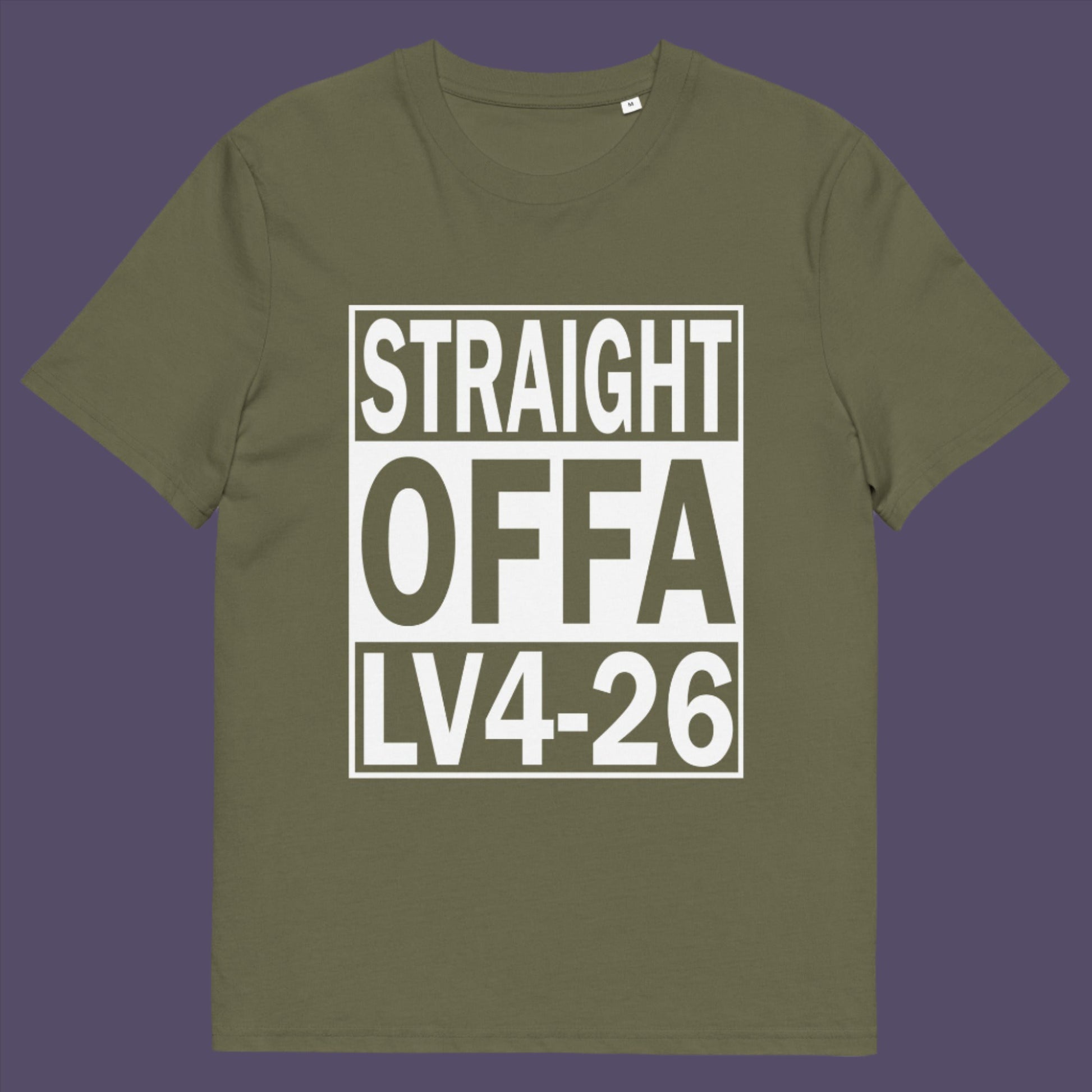 Khaki t-shirt. This funny alien t shirt is subtle and loud at the same time. A design for fans of N.W.A and Alien movie lovers. Made from 100% organic ring-spun cotton, this cool sci fi t shirt is unisex, high quality, super comfy, and best of all, eco-friendly.