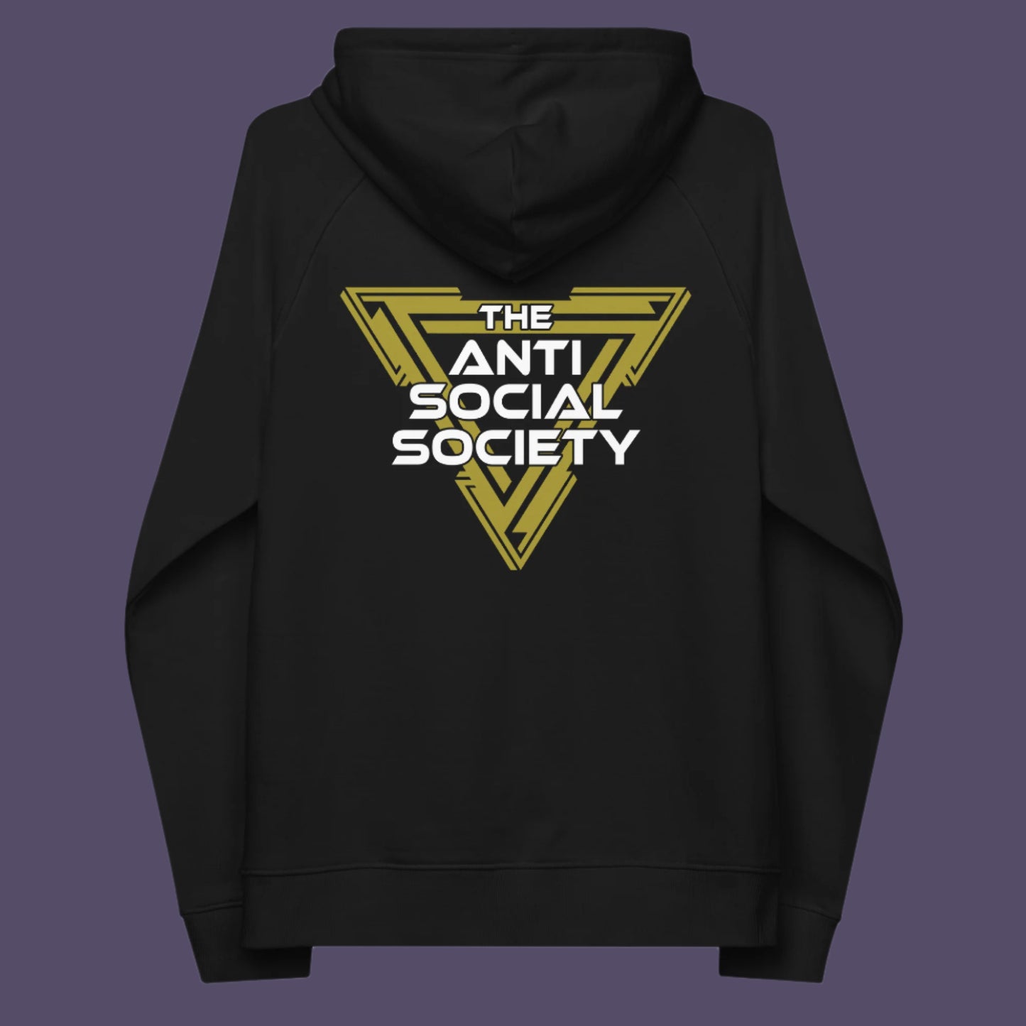 This anti-social clothing design gives you an oxymoron to ponder, the more and more you don't want to be a member, the more you become one. A satirical counterculture dig at modern society. Comfortable and practical. It's extra soft and has a convenient front pouch pocket. Made from organic cotton and recycled polyester, this social awareness hoodie is a great eco-friendly choice.