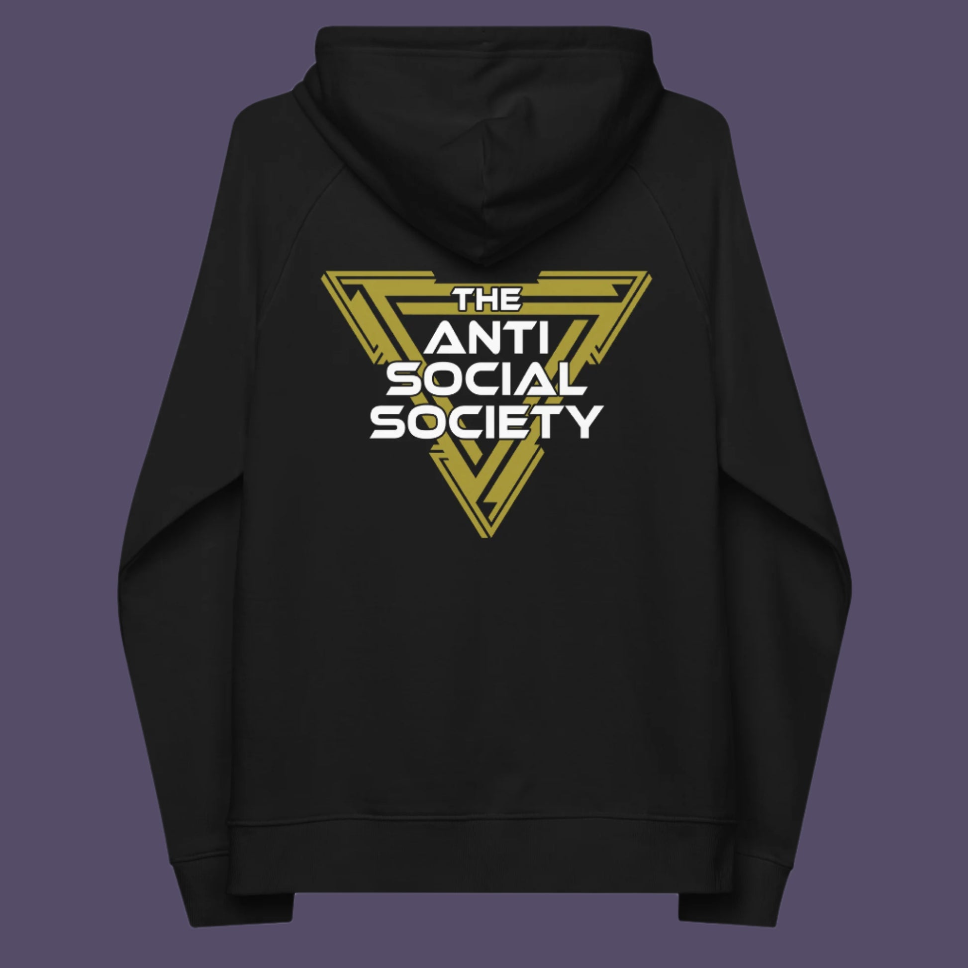 This anti-social clothing design gives you an oxymoron to ponder, the more and more you don't want to be a member, the more you become one. A satirical counterculture dig at modern society. Comfortable and practical. It's extra soft and has a convenient front pouch pocket. Made from organic cotton and recycled polyester, this social awareness hoodie is a great eco-friendly choice.