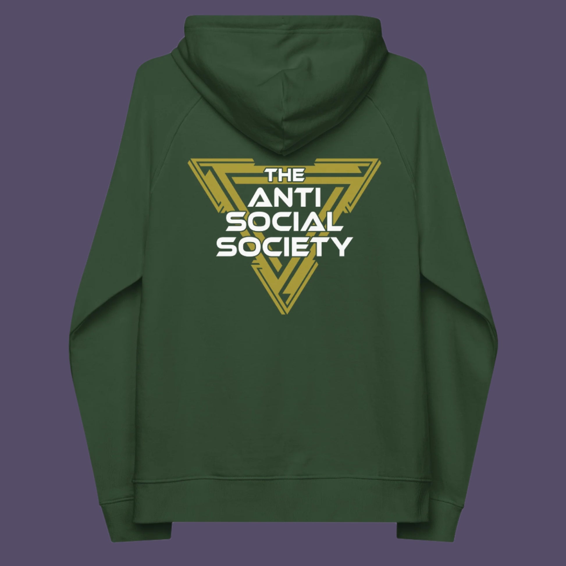 This anti-social clothing design gives you an oxymoron to ponder, the more and more you don't want to be a member, the more you become one. A satirical counterculture dig at modern society. Comfortable and practical. It's extra soft and has a convenient front pouch pocket. Made from organic cotton and recycled polyester, this social awareness hoodie is a great eco-friendly choice.