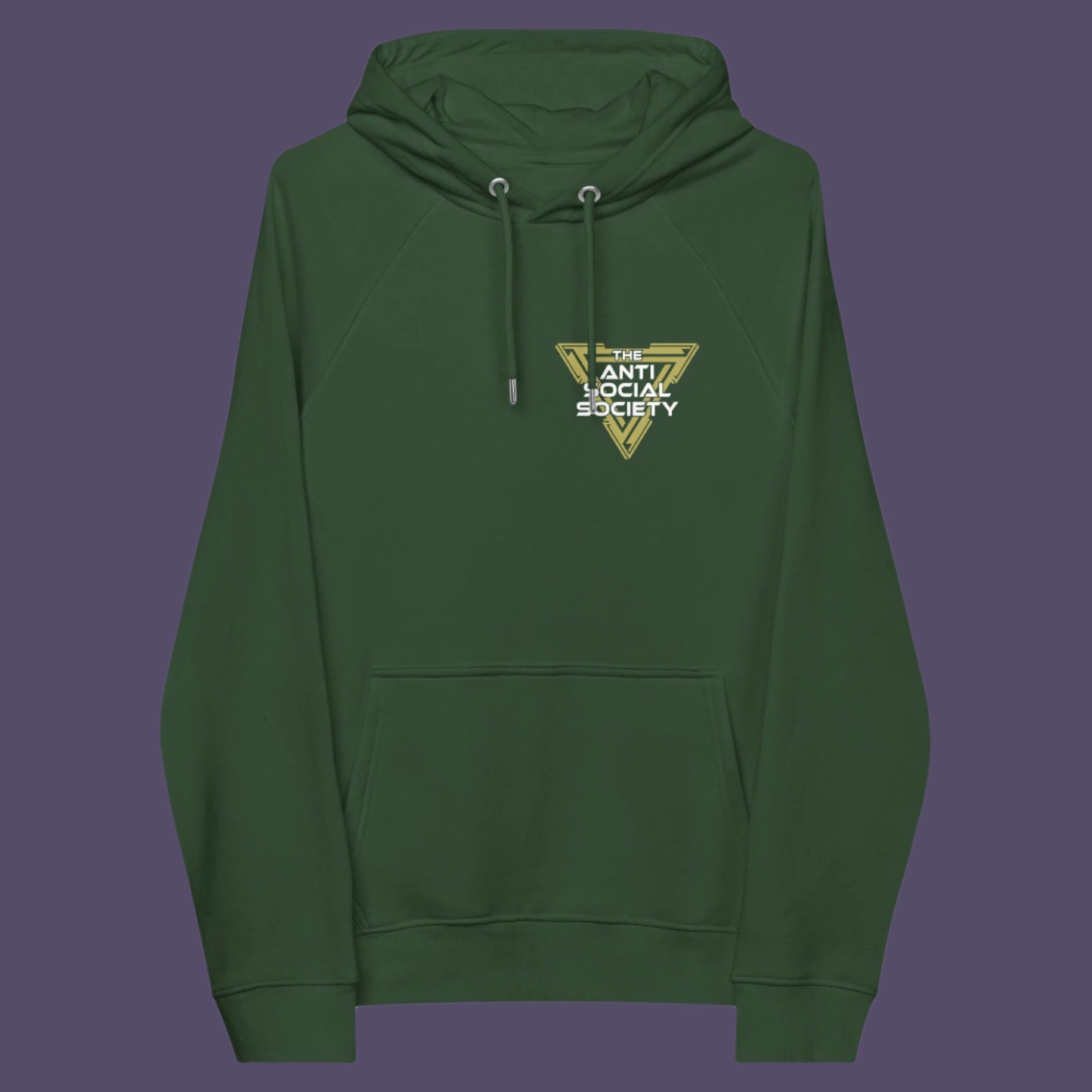 This anti-social clothing design gives you an oxymoron to ponder, the more and more you don't want to be a member, the more you become one. A satirical counterculture dig at modern society. Comfortable and practical. It's extra soft and has a convenient front pouch pocket. Made from organic cotton and recycled polyester, this social awareness hoodie is a great eco-friendly choice.