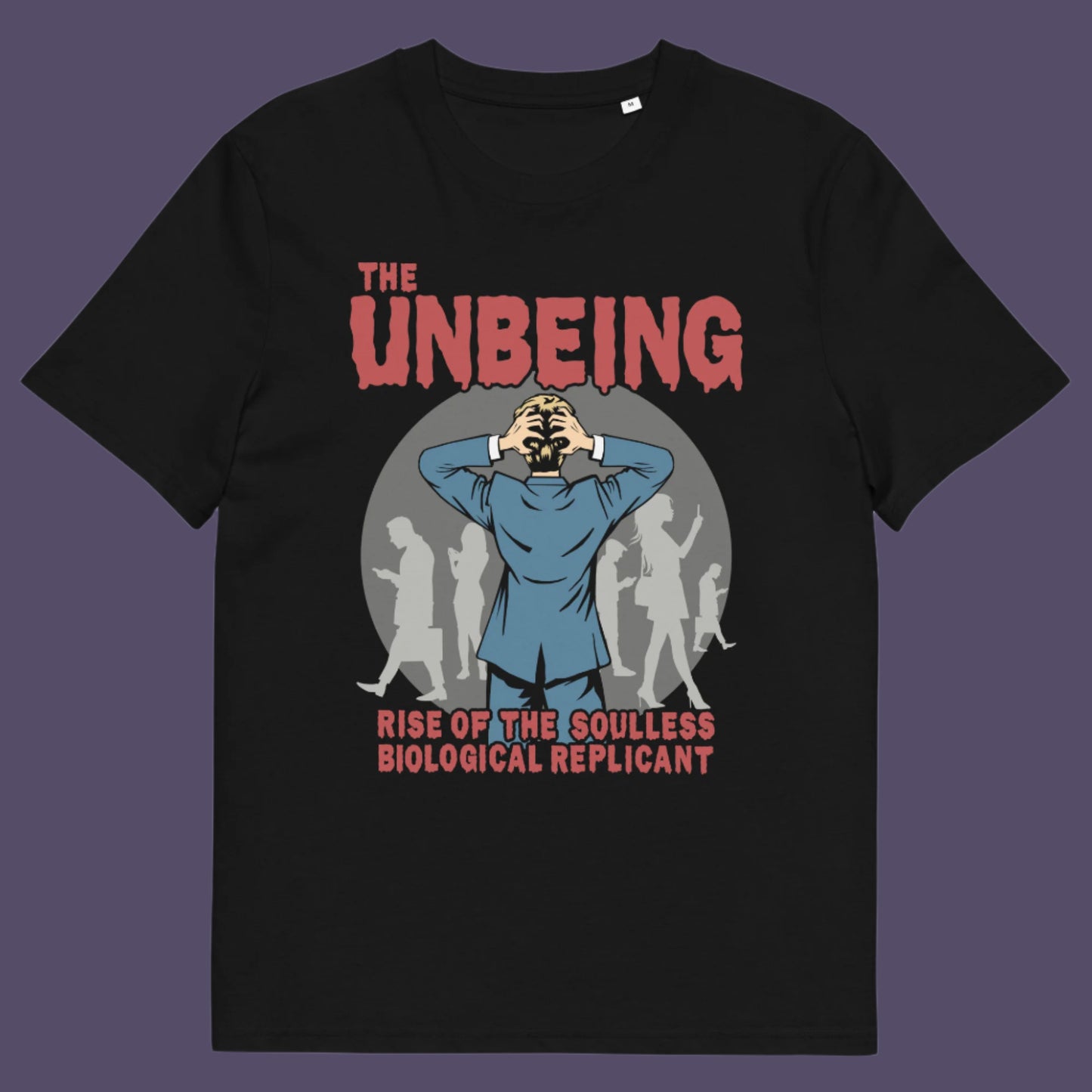 Vintage horror movie style with a modern threat to society. Made from 100% organic ring-spun cotton, this unisex subculture t-shirt is a total must-have. It's high-quality, super comfy, and best of all—eco-friendly.