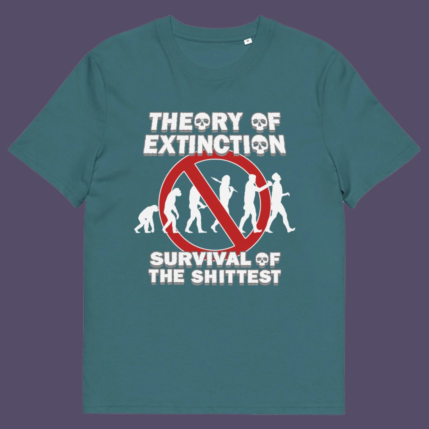 Stargazer t shirt. This broken society t shirt design questions our evolution and suggests we are headed for a dark future. In a capitalist system built to promote greed, are we evolving any more or is constantly competing with each other the beginning of the end. Made from 100% organic ring-spun cotton, these funny extinction t shirts are unisex, high quality, super comfy, and best of all, eco-friendly.