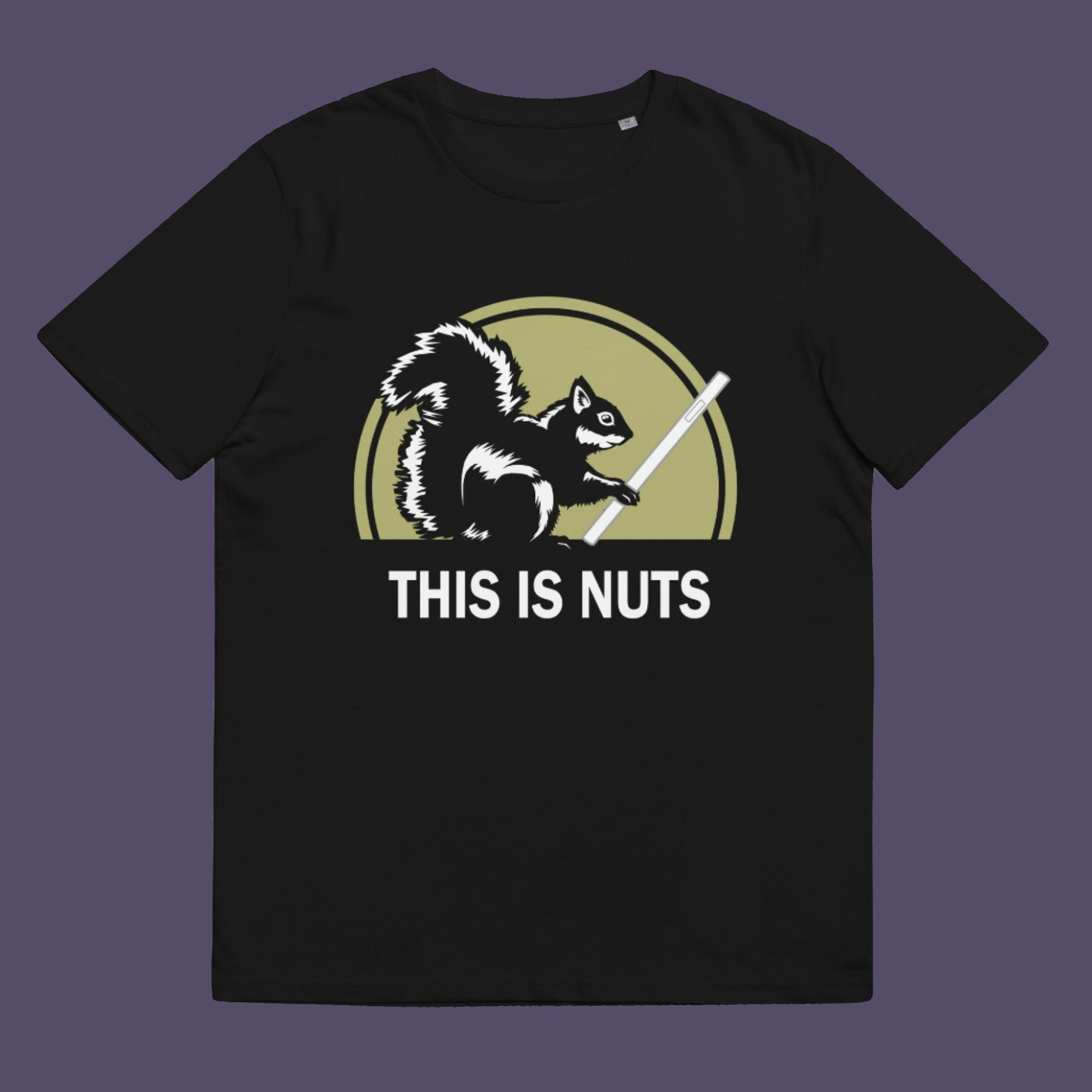 Black t-shirt. A funny mobile phone abuse t-shirt. Just about everyone is glued to a mobile phone these days. It's crazy. Increase social awareness of over use with this unique design. Made from 100% organic ring-spun cotton, this anti-mobile abuse t-shirt is unisex, high-quality, super comfy, and best of all, eco-friendly.