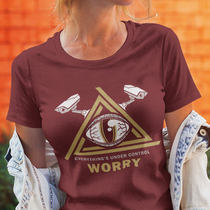 Todo está bajo control, camiseta unisex de algodón orgánico