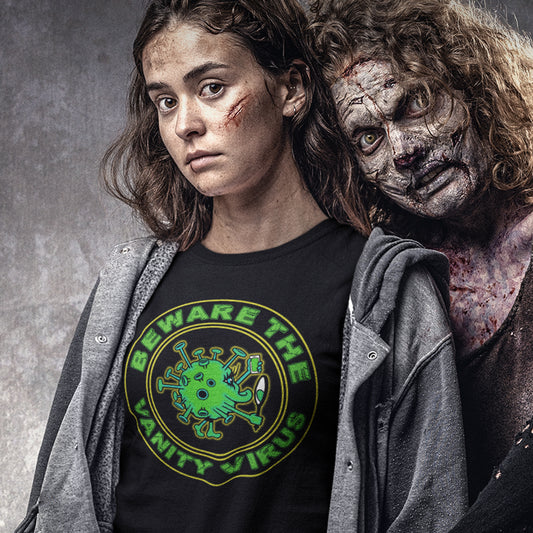 There are some nasty viruses out there and vanity is a bitch once it takes hold.. Made from 100% organic ring-spun cotton, this unisex t-shirt is a total must-have. It's high-quality, super comfy, and best of all—eco-friendly. 