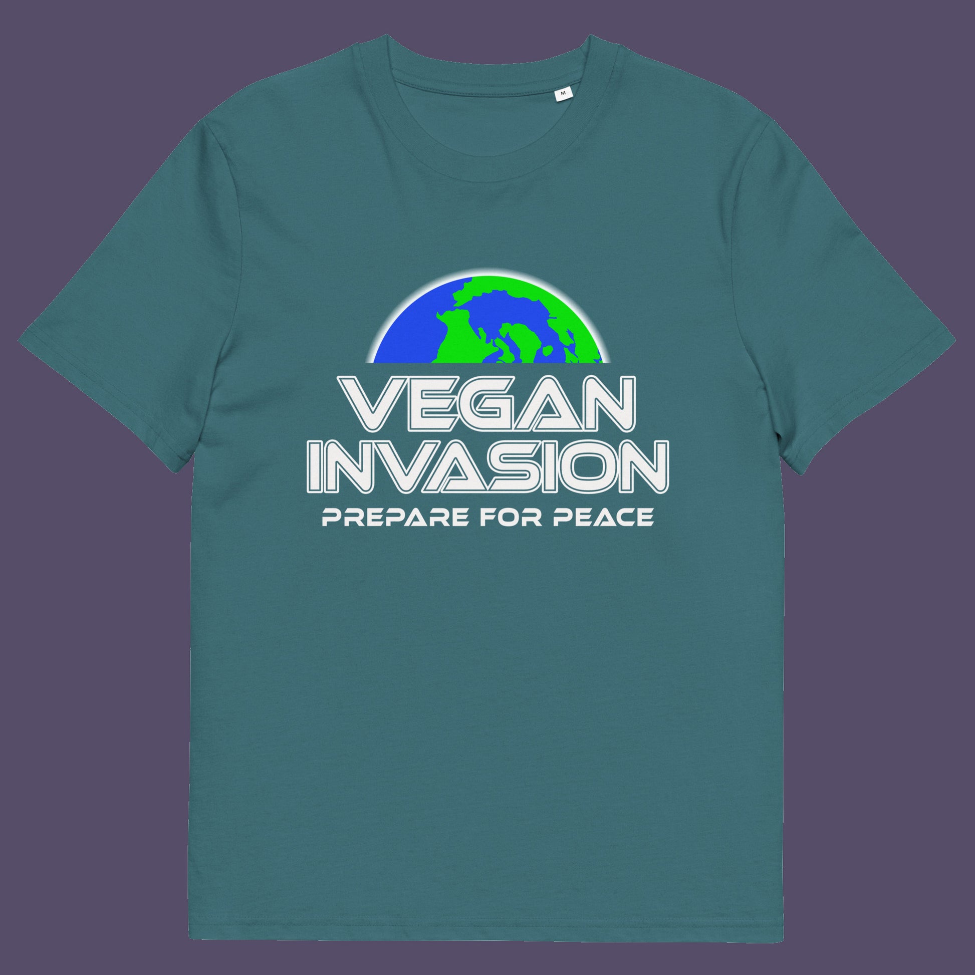 Stargazer t shirt. This vegan meat free t shirt design plays on the idea that other people view vegans as alien. Reassure people that you are a peaceful creature and remind them that you help to save the planet. Made from 100% organic ring-spun cotton, this plant based meat free t shirt is unisex, high-quality, super comfy, and best of all, eco-friendly.