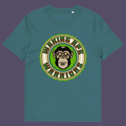 Stargazer t shirt. The message that comes with this original save the planet t shirt design is one of resistance to concrete jungles, processed food and plastic people. Ideal for anyone with environmental concern or any doubts about an A.I take over. Awaken your inner primate. Made from 100% organic ring-spun cotton, this save the Earth t shirt is unisex, high-quality, super comfy, and best of all, eco-friendly.