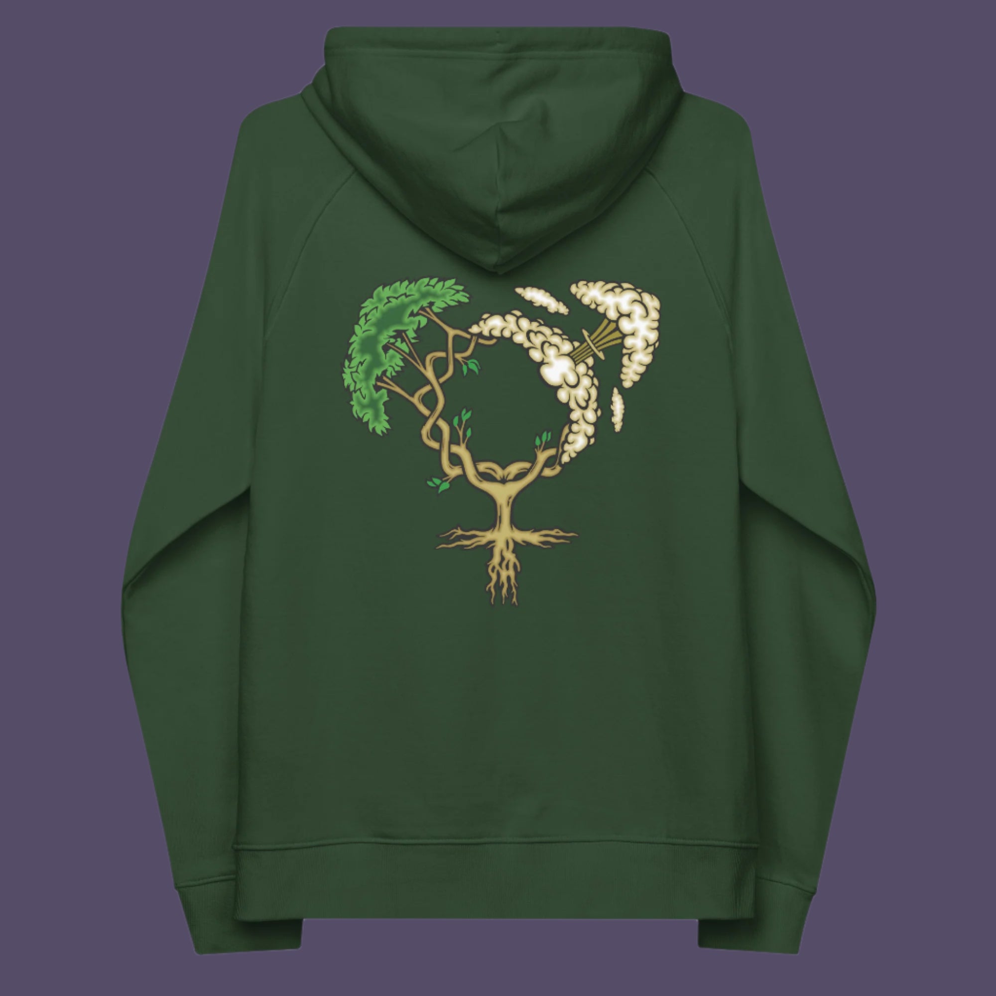 This design pays homage to women and highlights how most destructive elements of humankind come from men. Women create life, men destroy it. Comfortable and practical. It's extra soft and has a convenient front pouch pocket. Made from organic cotton and recycled polyester, this social awareness feminist hoodie is a great eco-friendly choice.