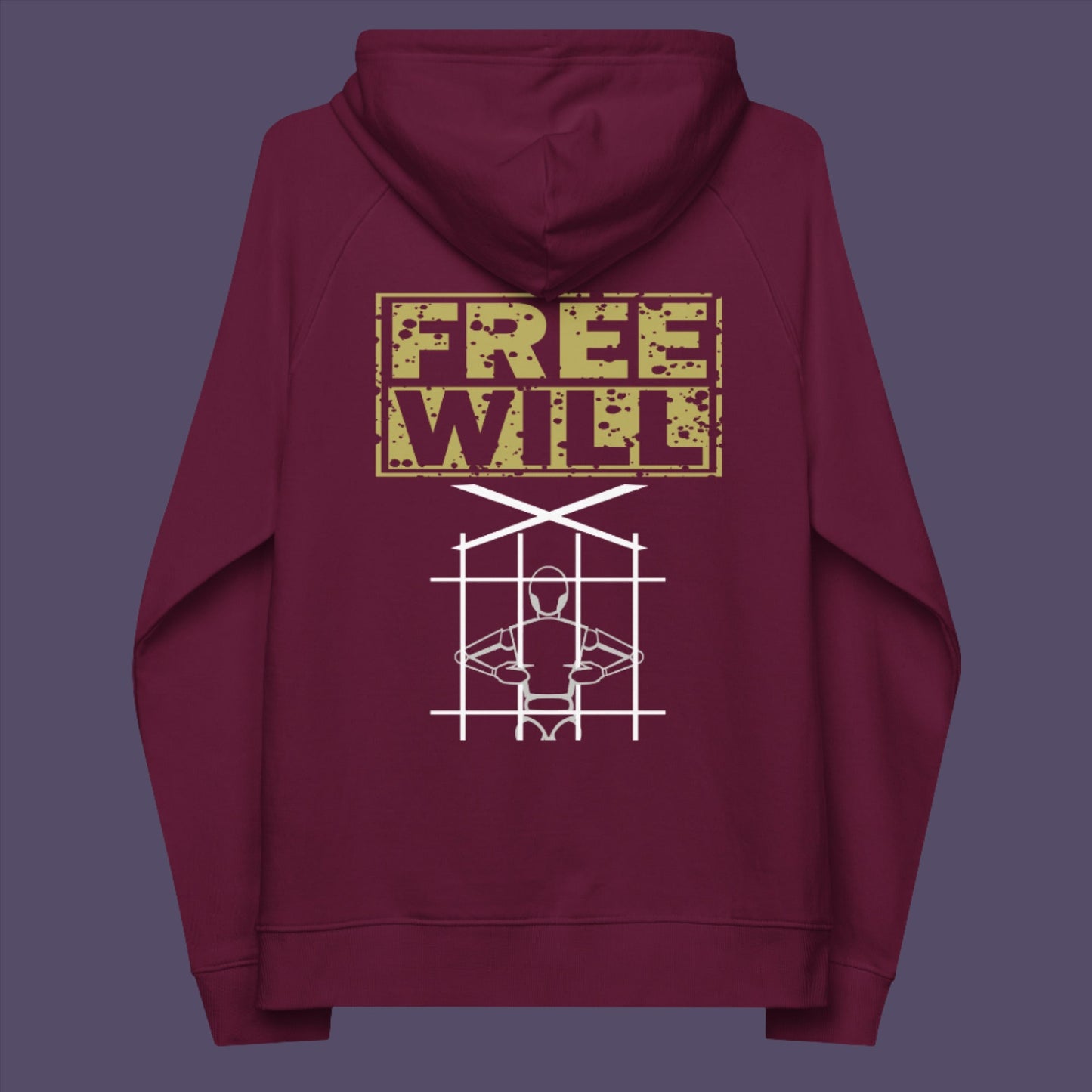 If you are feeling overwhelmed by influence , join the free will movement. • Outside: 100% organic cotton • Charcoal melange is 60% cotton, 40% recycled polyester • Inside for all colours: 80% organic cotton, 20% recycled polyester • Brushed lining • Regular fit • Raglan sleeves • Ribbed cuffs and hem • Drawstrings with metal eyelets and stoppers • Jersey-lined hood • Blank product sourced from Bangladesh